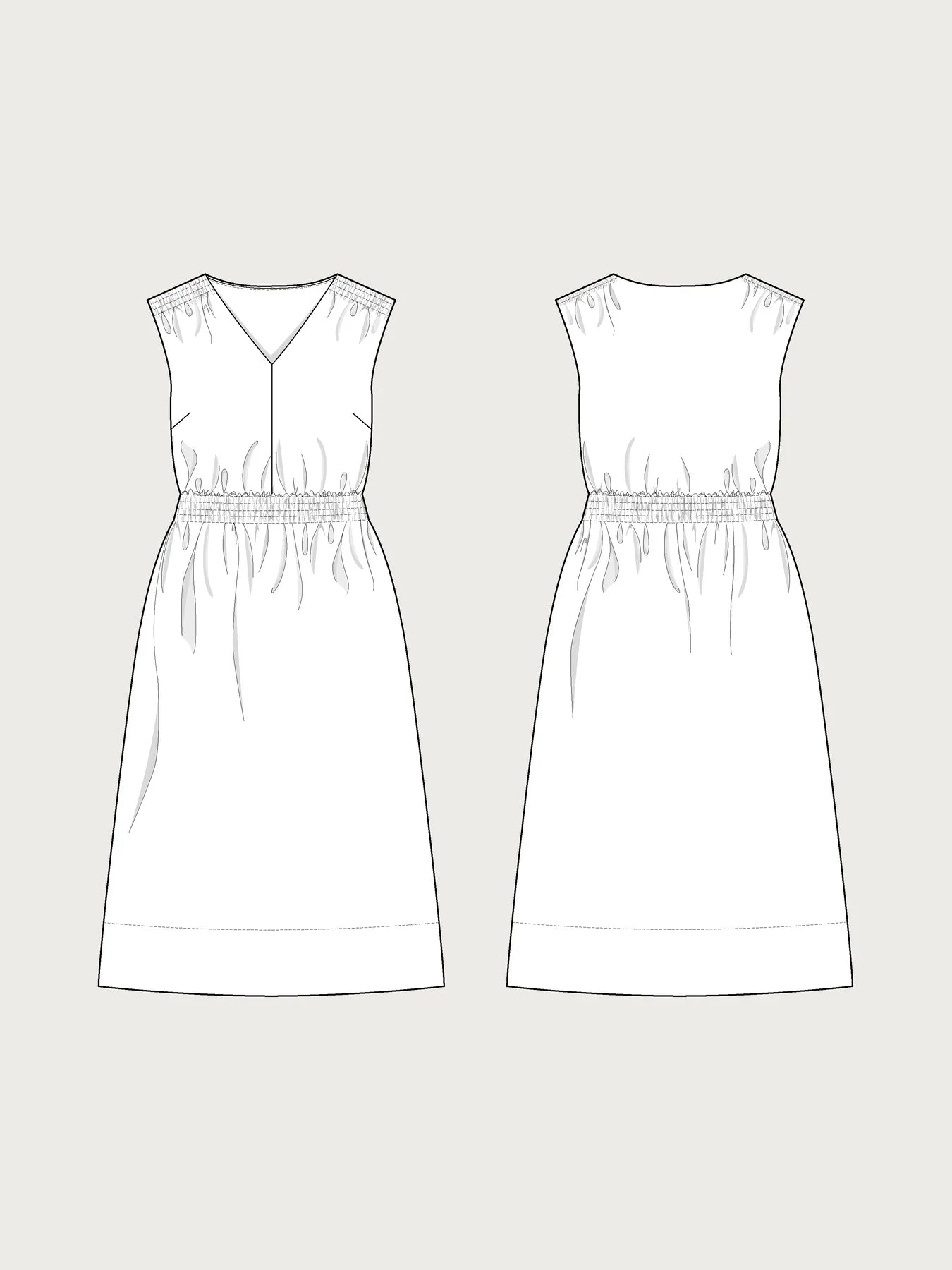 The Assembly Line Smocked Dress