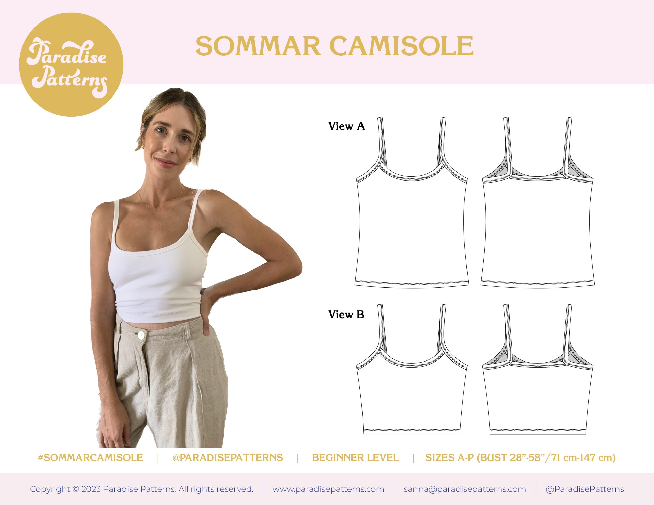 Paradise Patterns Sommar Camisole