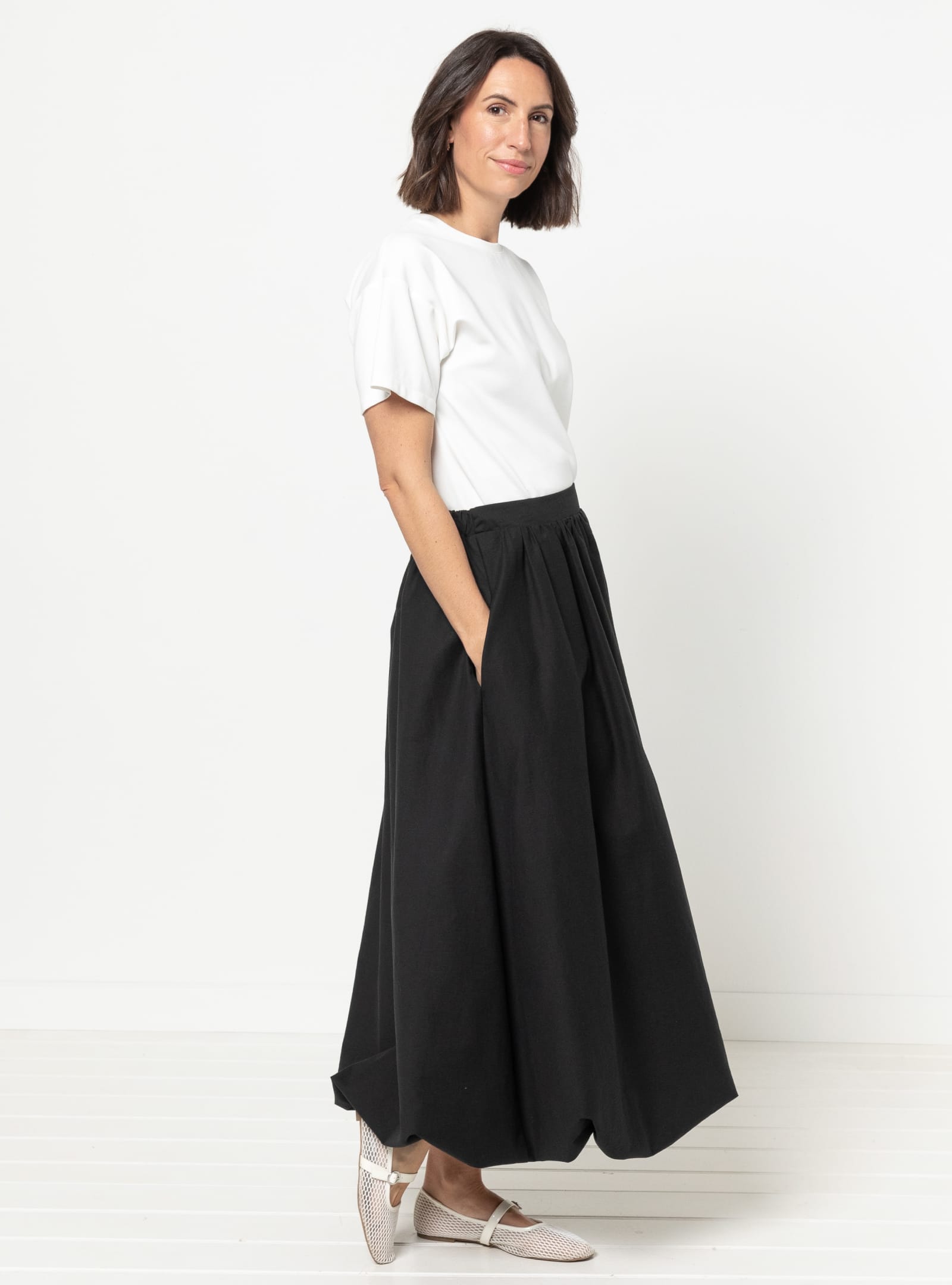 Style Arc Sophia Woven Bubble Skirt and Pant