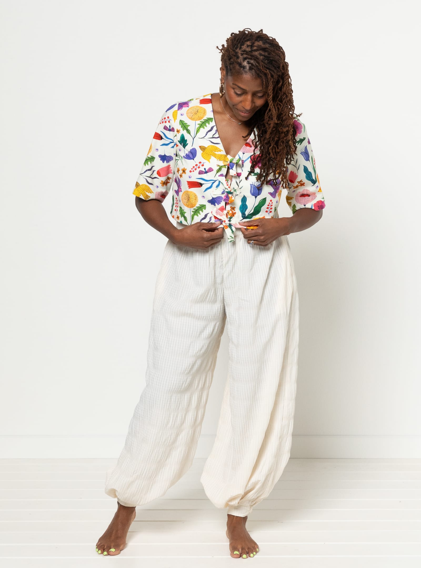Style Arc Sophia Woven Bubble Skirt and Pant