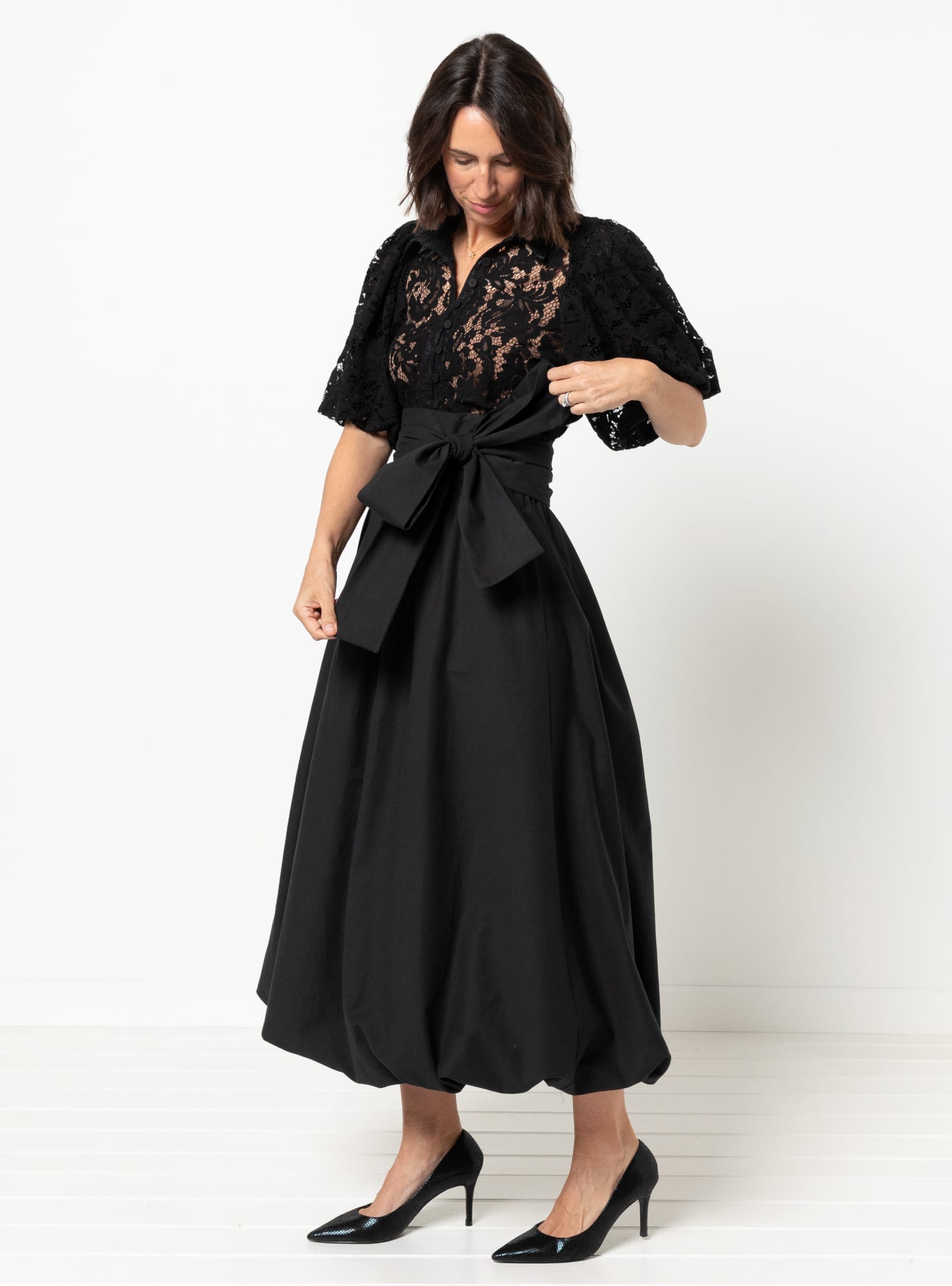 Style Arc Sophia Woven Bubble Skirt and Pant