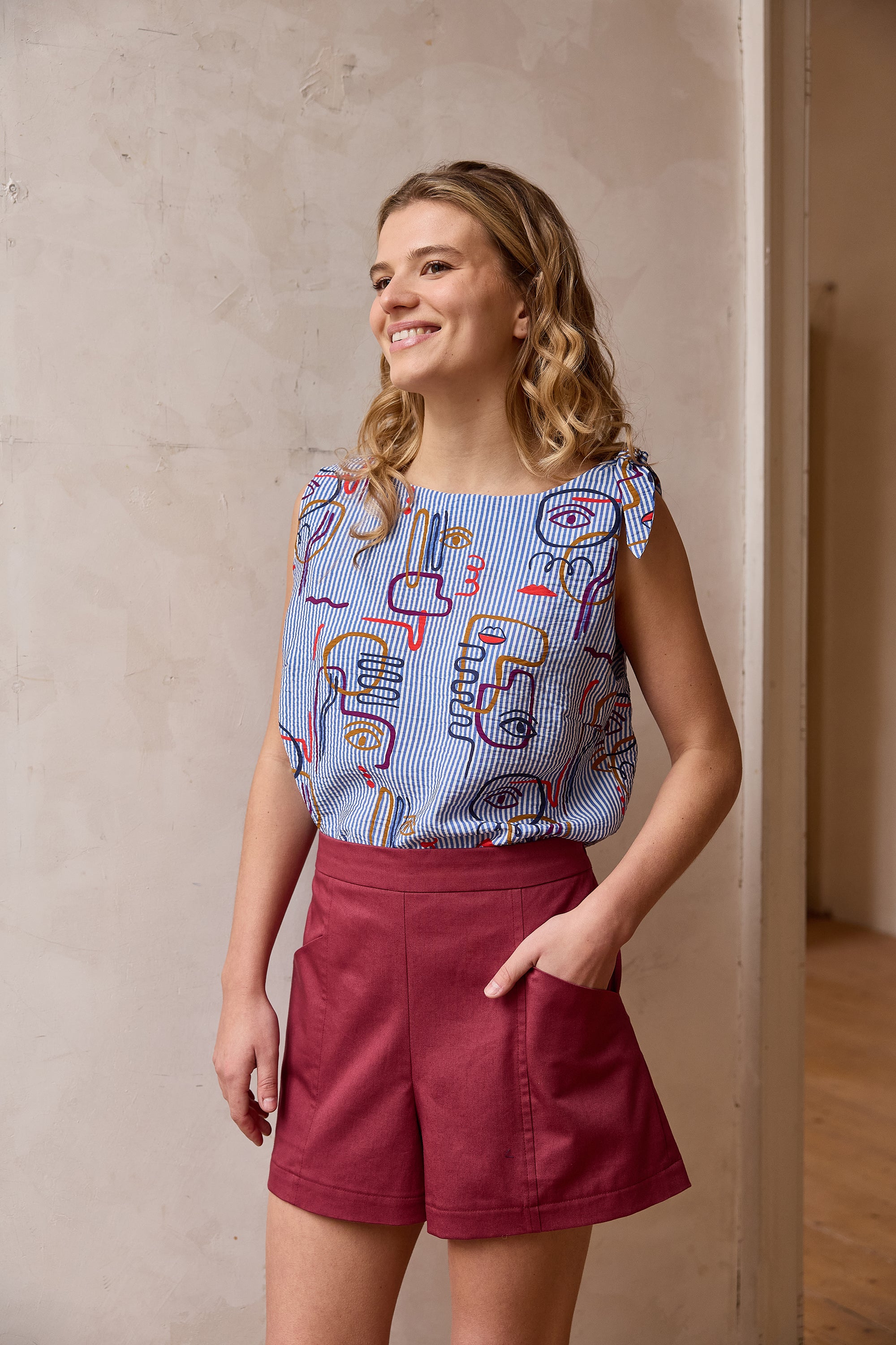 Atelier Jupe Sophie Top and Ellis Shorts