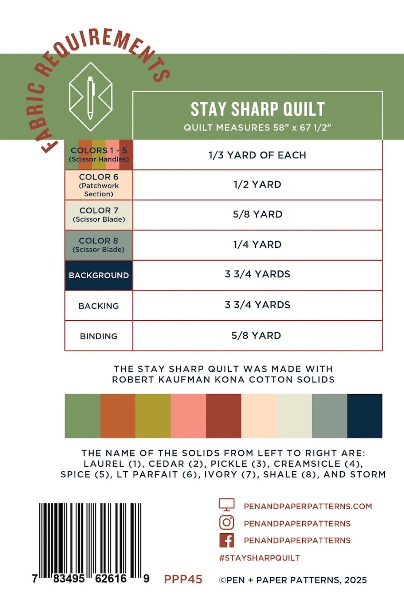 Pen and Paper Patterns Stay Sharp Quilt – The Fold Line