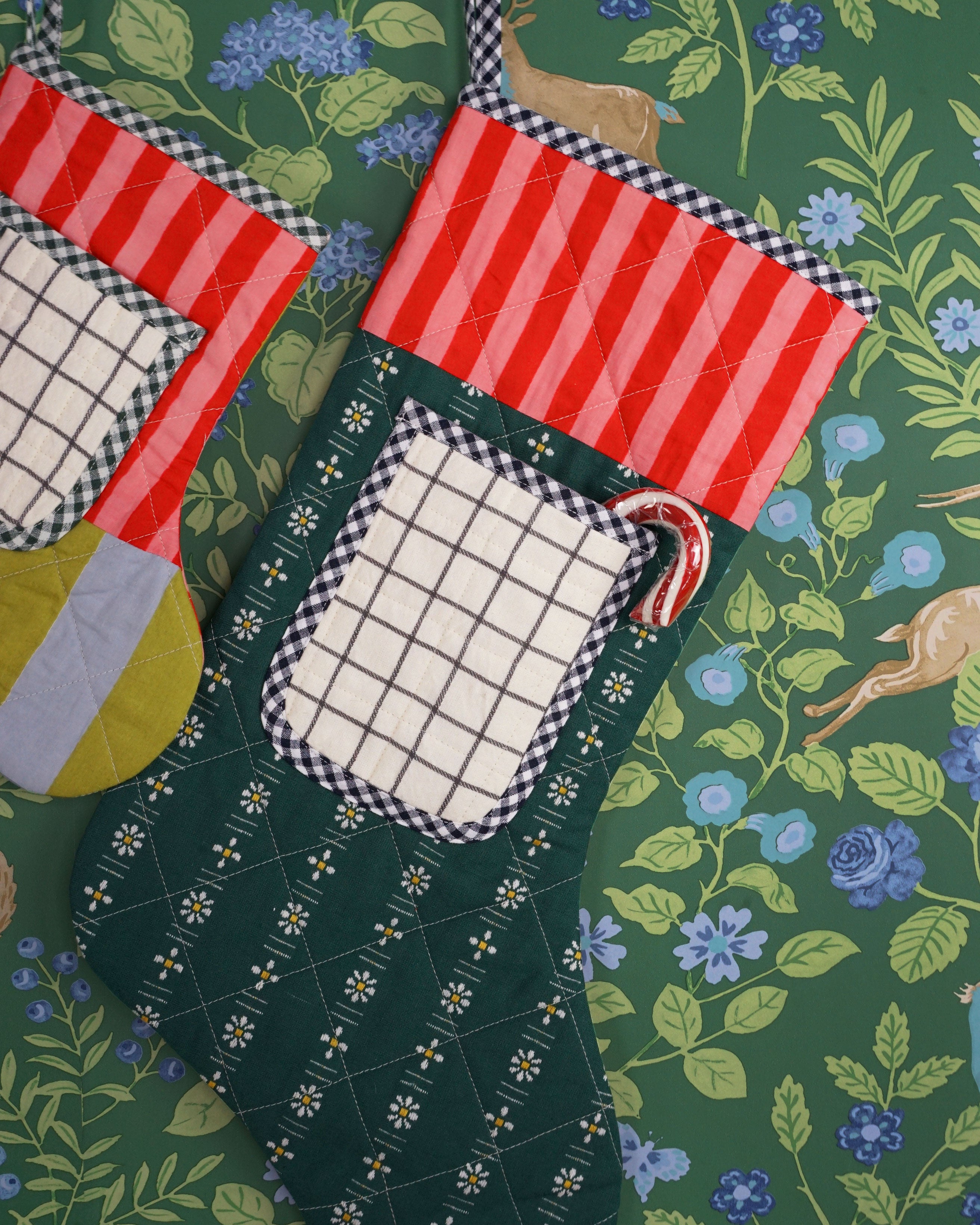 Matchy Matchy Quilted Pocket Stocking PDF