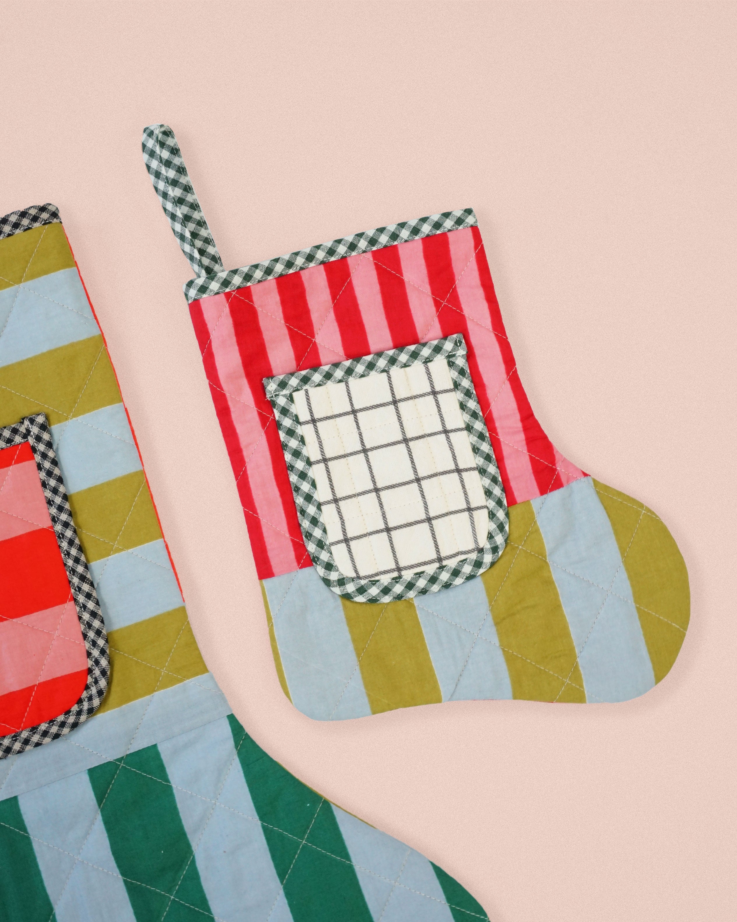 Matchy Matchy Quilted Pocket Stocking PDF