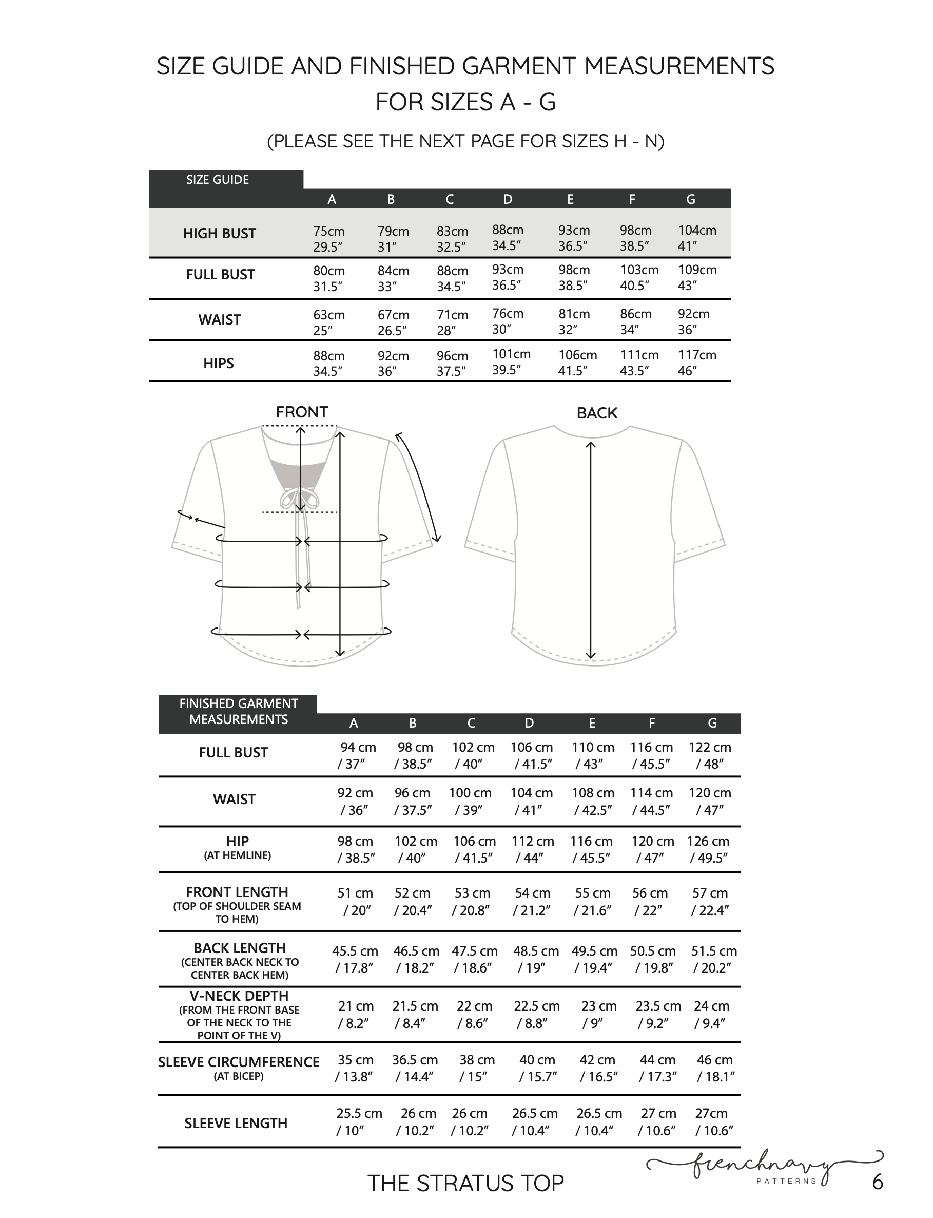 French Navy Stratus Top