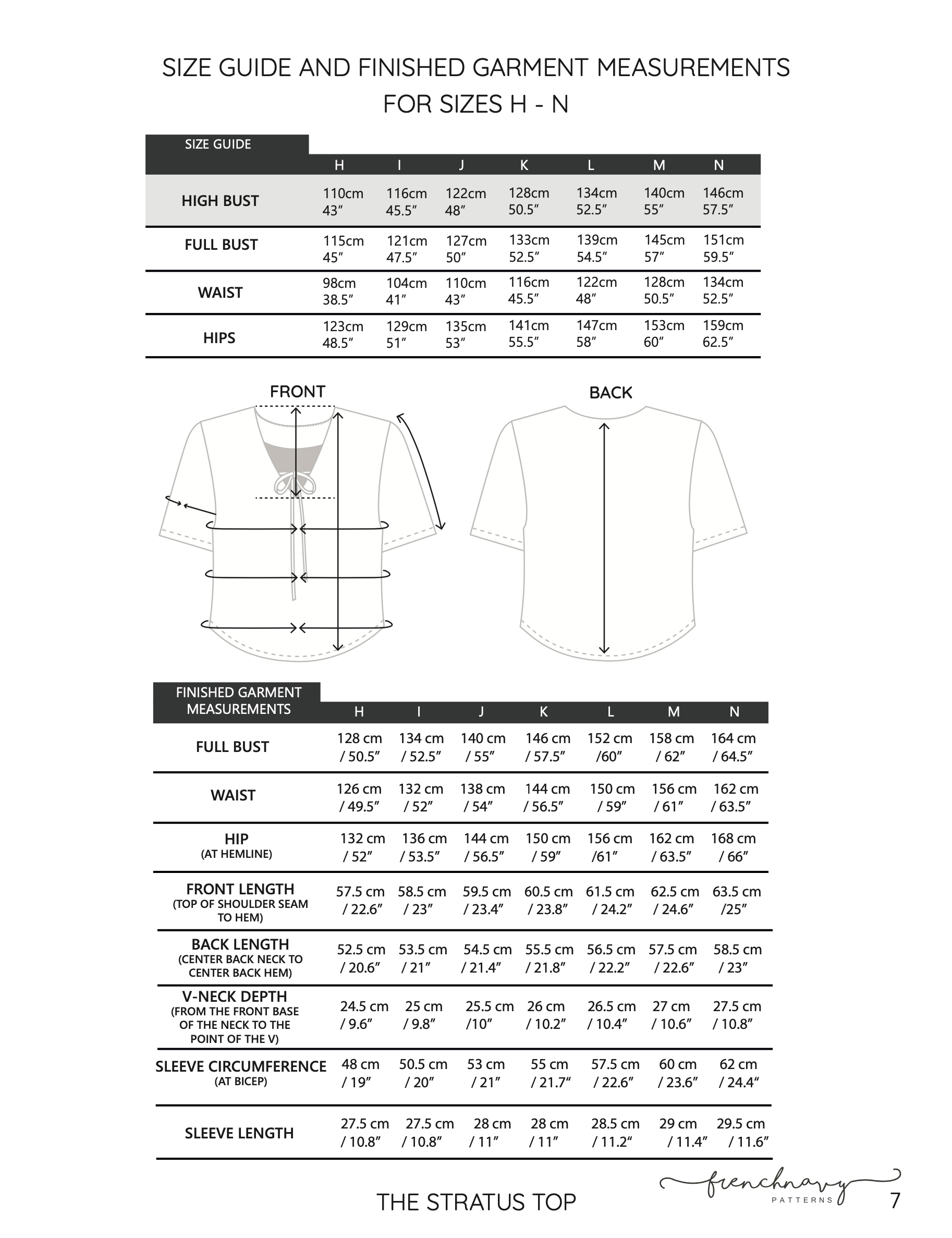 French Navy Stratus Top