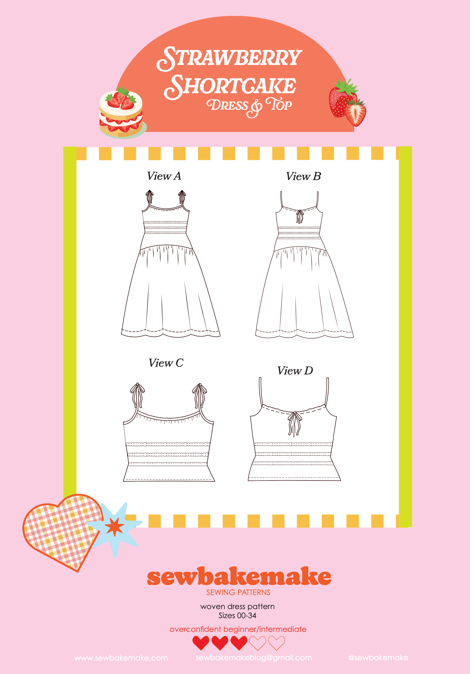 Sew Bake Make Strawberry Shortcake Dress and Top