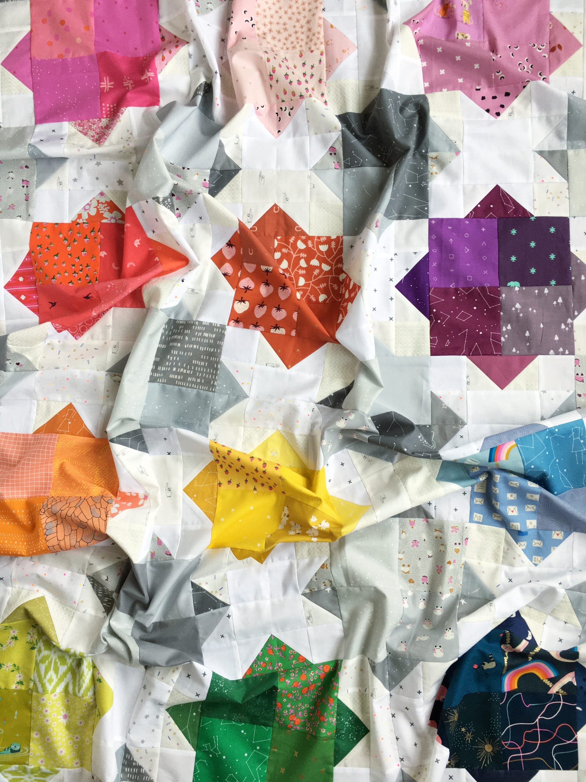 Lou Orth Designs Suncatcher Stars Quilt PDF