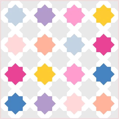 Lou Orth Designs Suncatcher Stars Quilt PDF