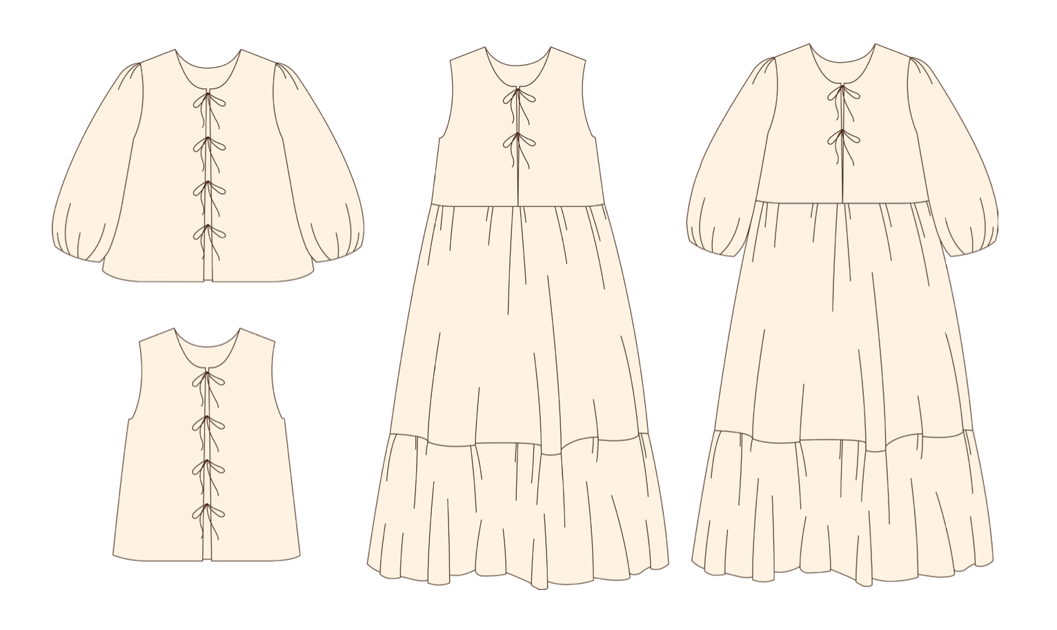 Syd Graham Patterns Syd Tie Top and Dress