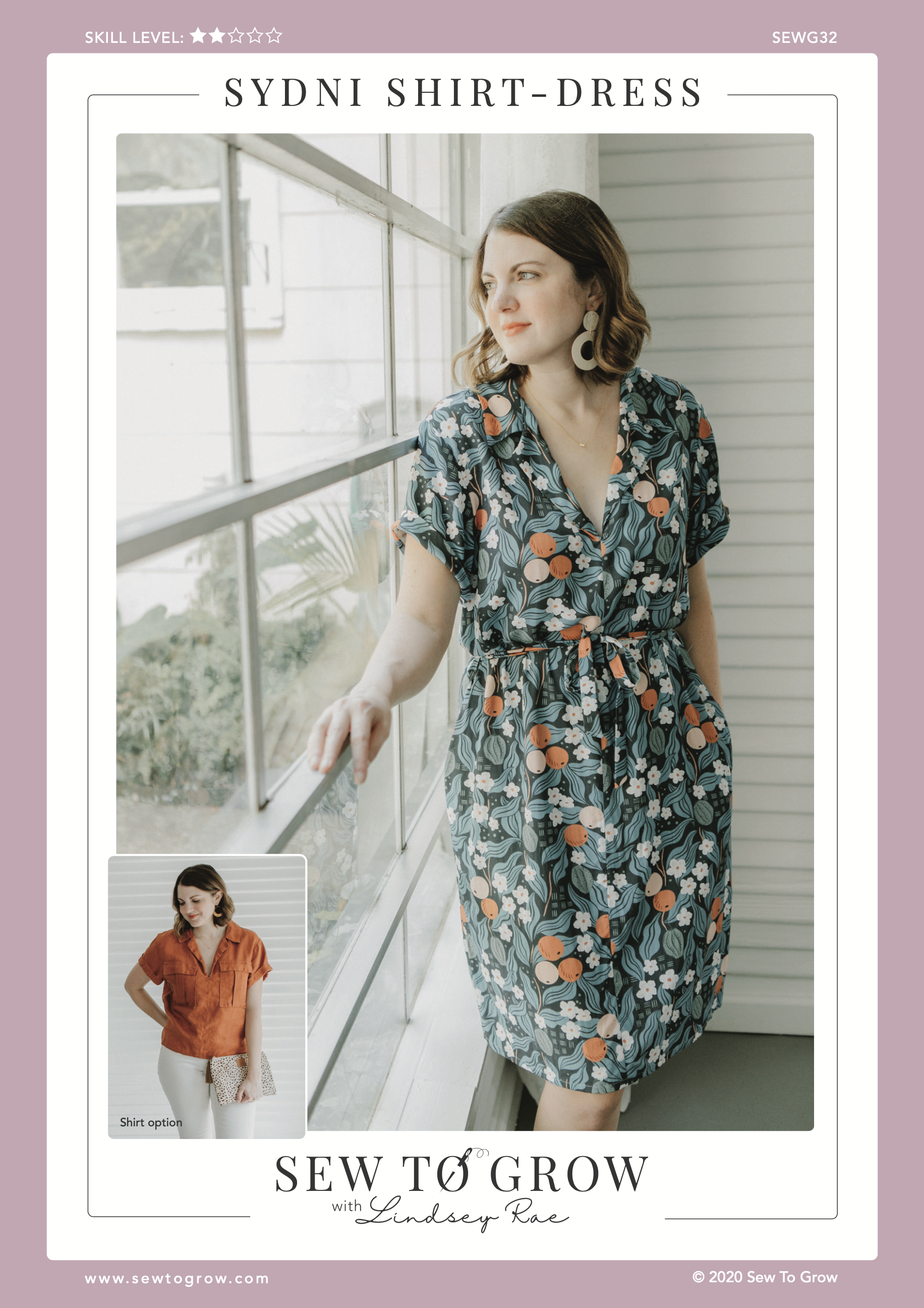 Sew To Grow Sydni Shirt-Dress