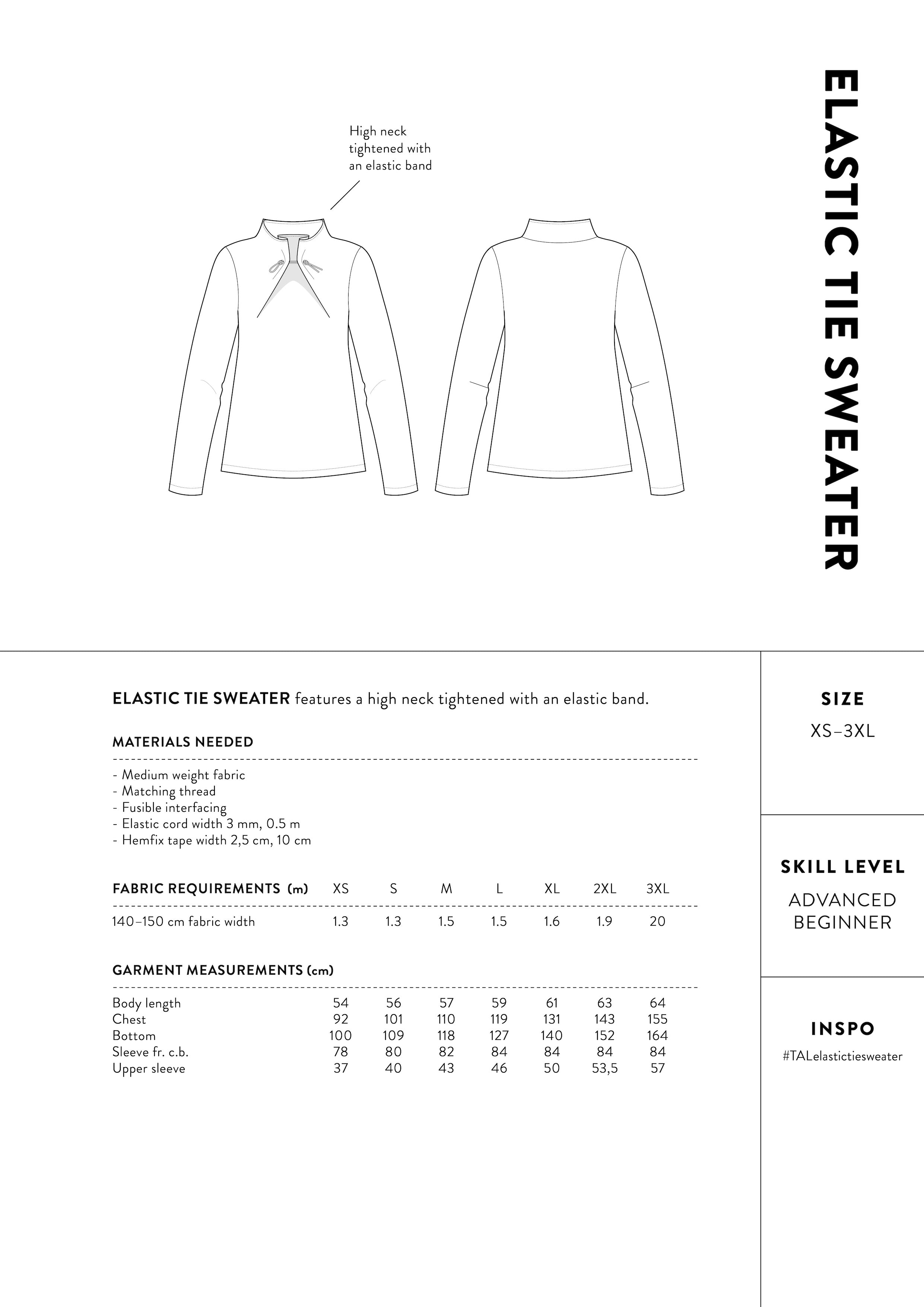 The Assembly Line Elastic Tie Sweater
