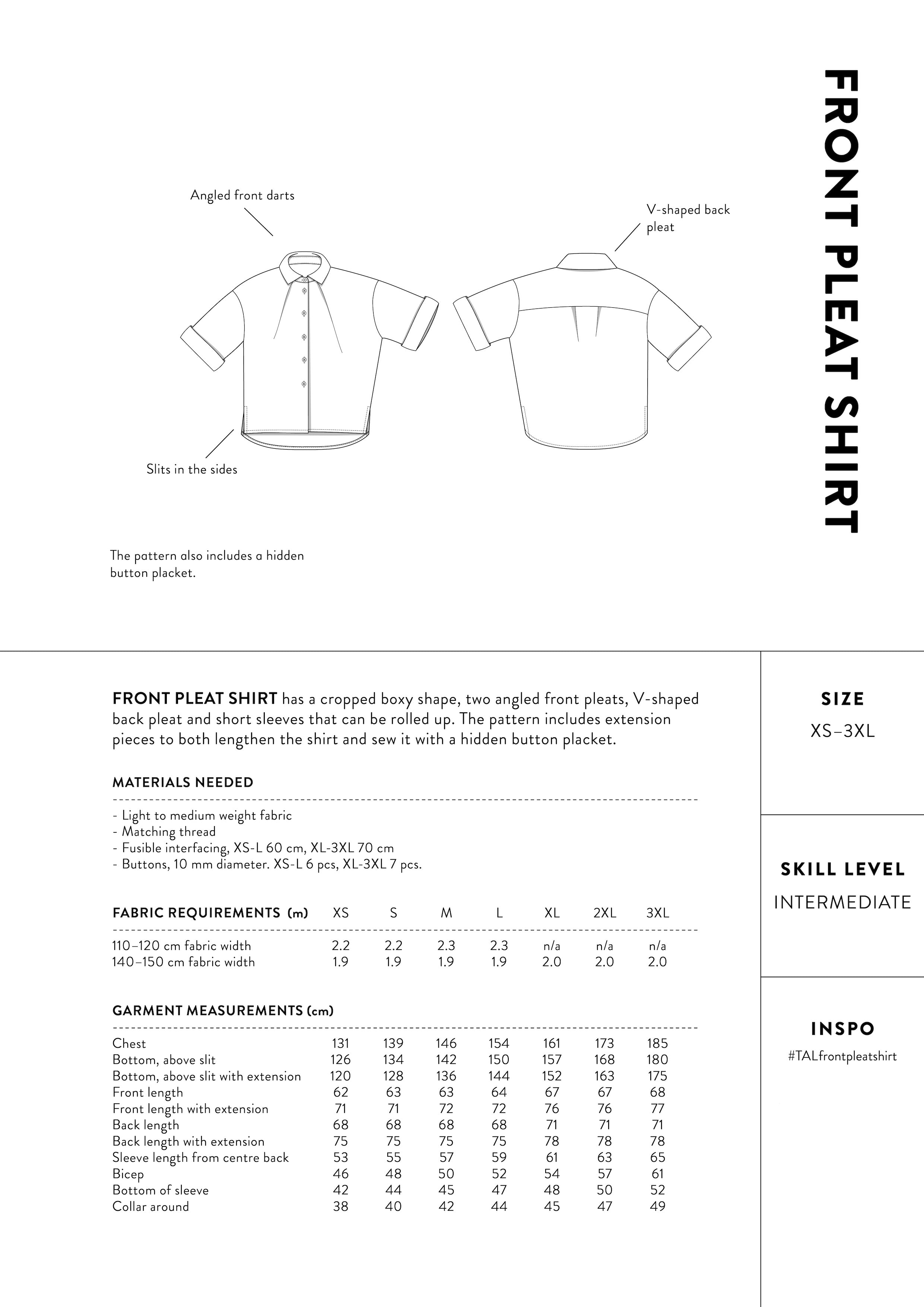 The Assembly Line Front Pleat Shirt