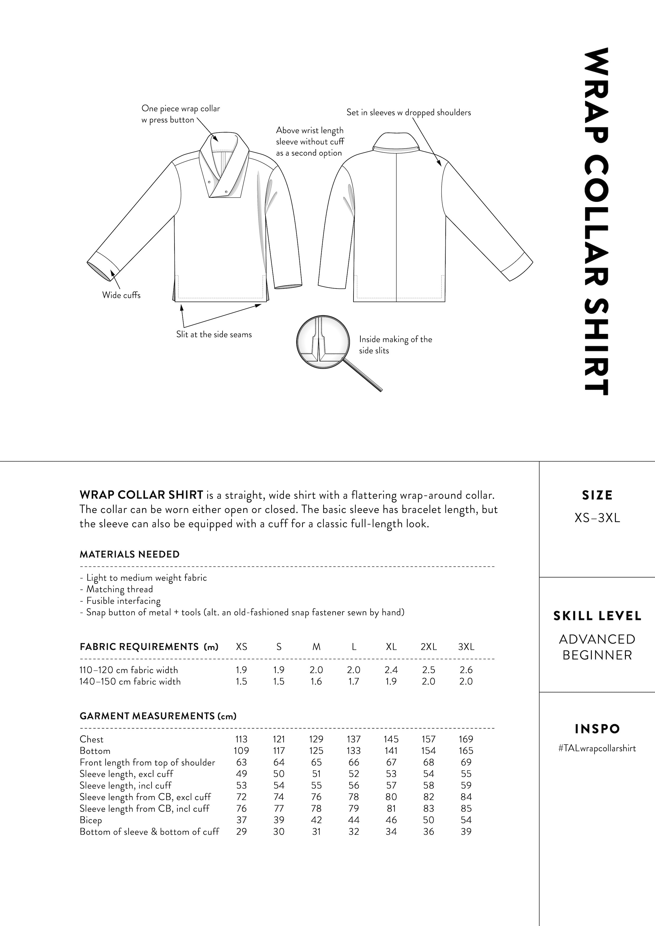 The Assembly Line Wrap Collar Shirt