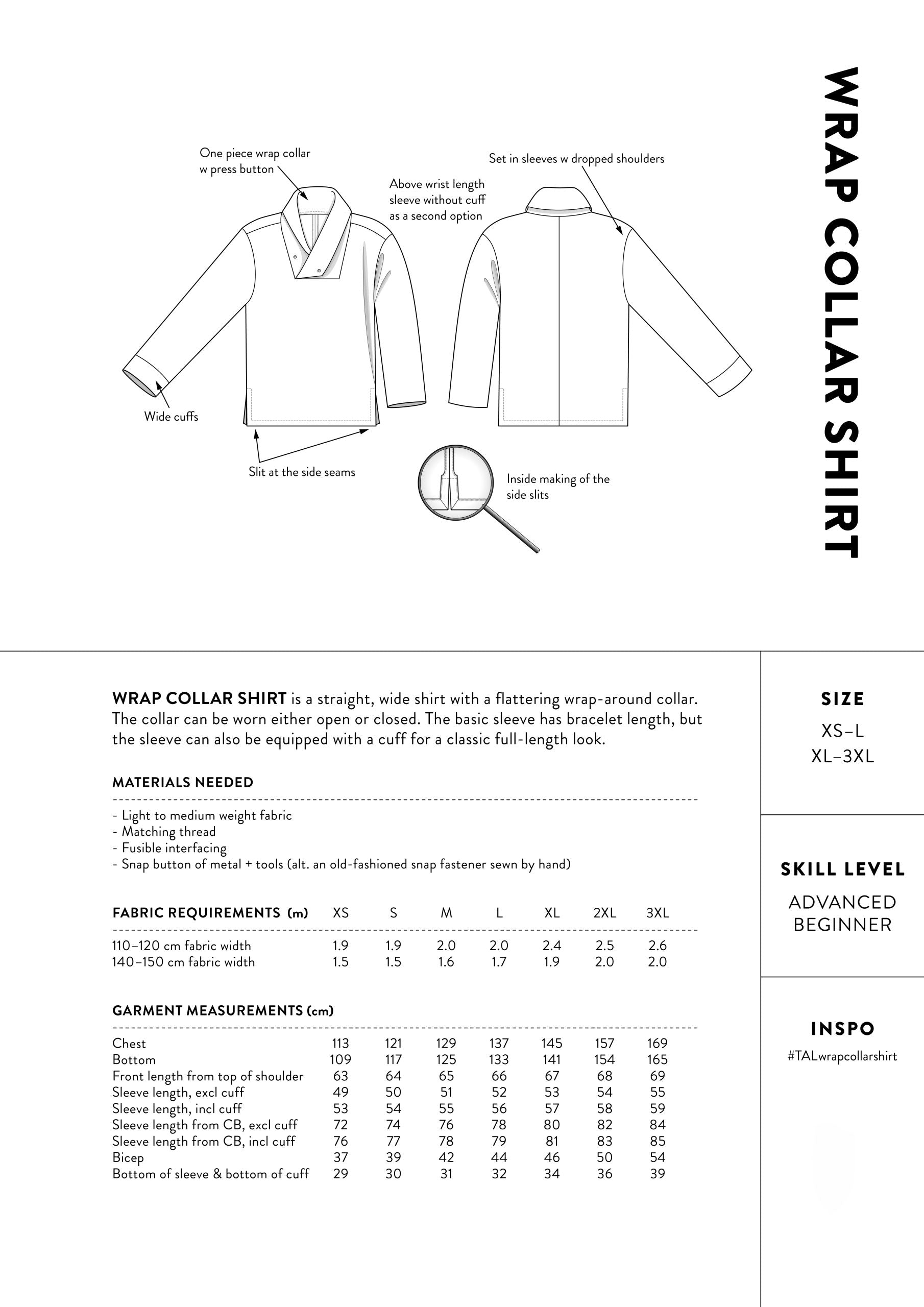 The Assembly Line Unisex Wrap Collar Shirt