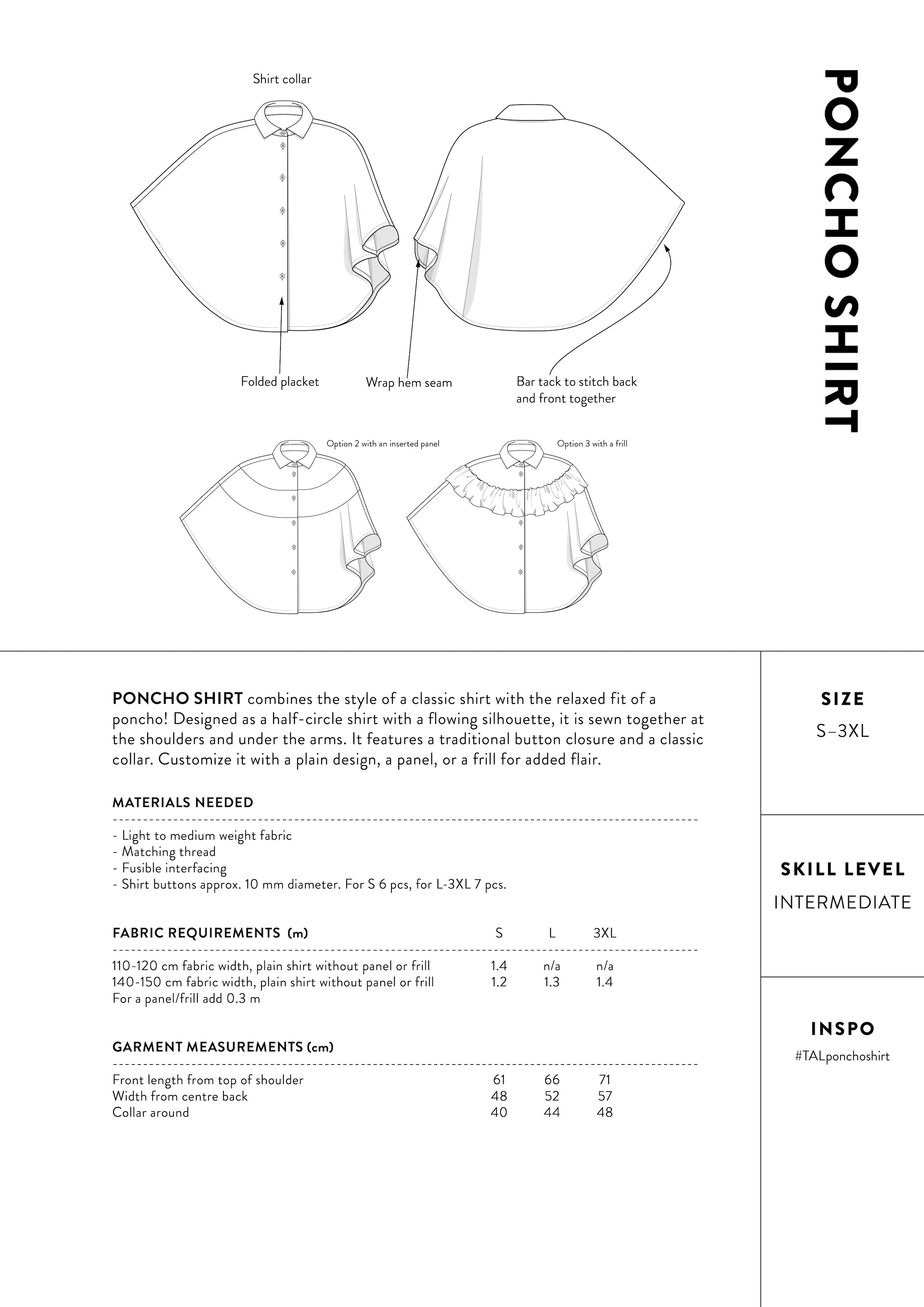 The Assembly Line Poncho Shirt