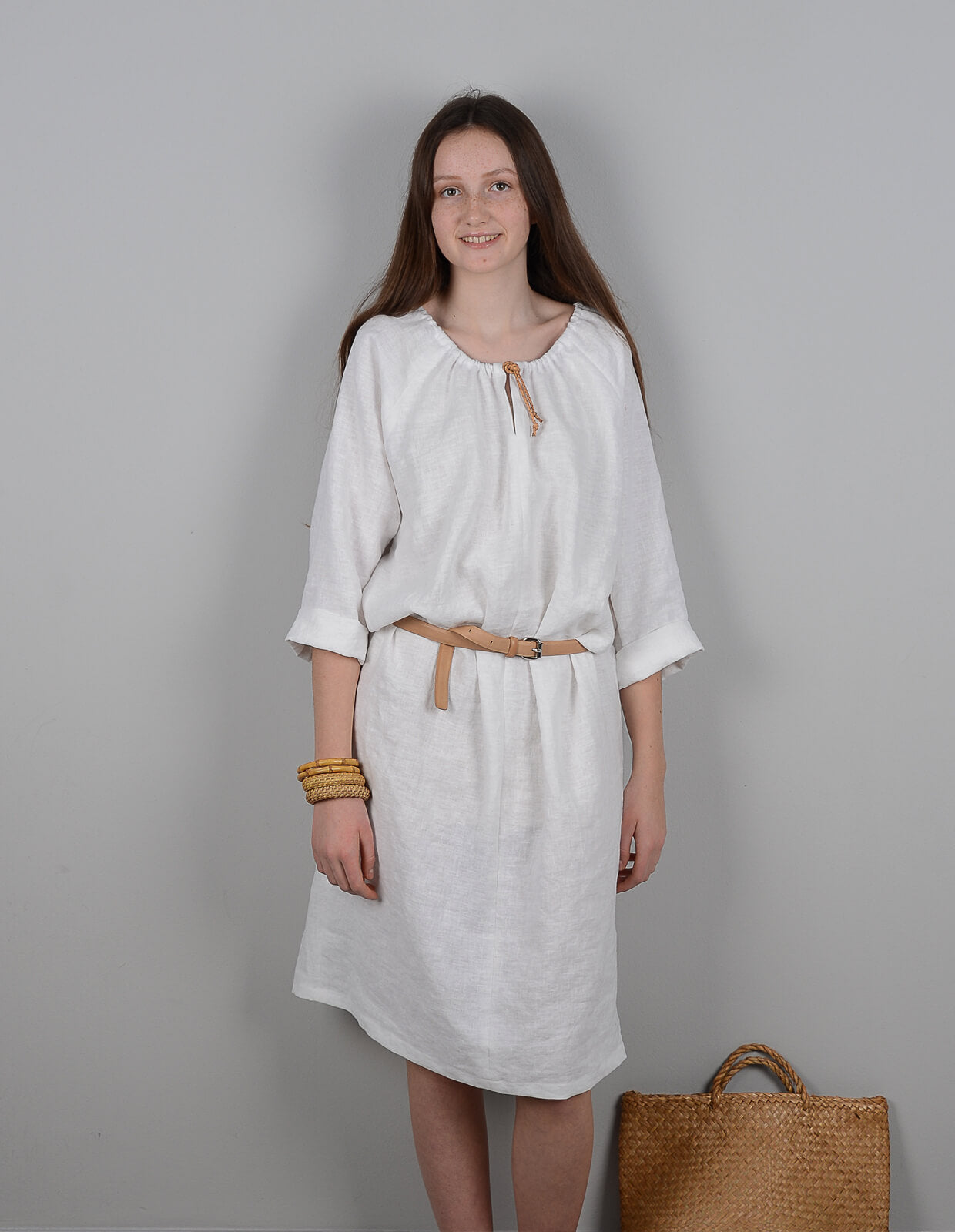 The Maker's Atelier Gathered-neck Dress and Top