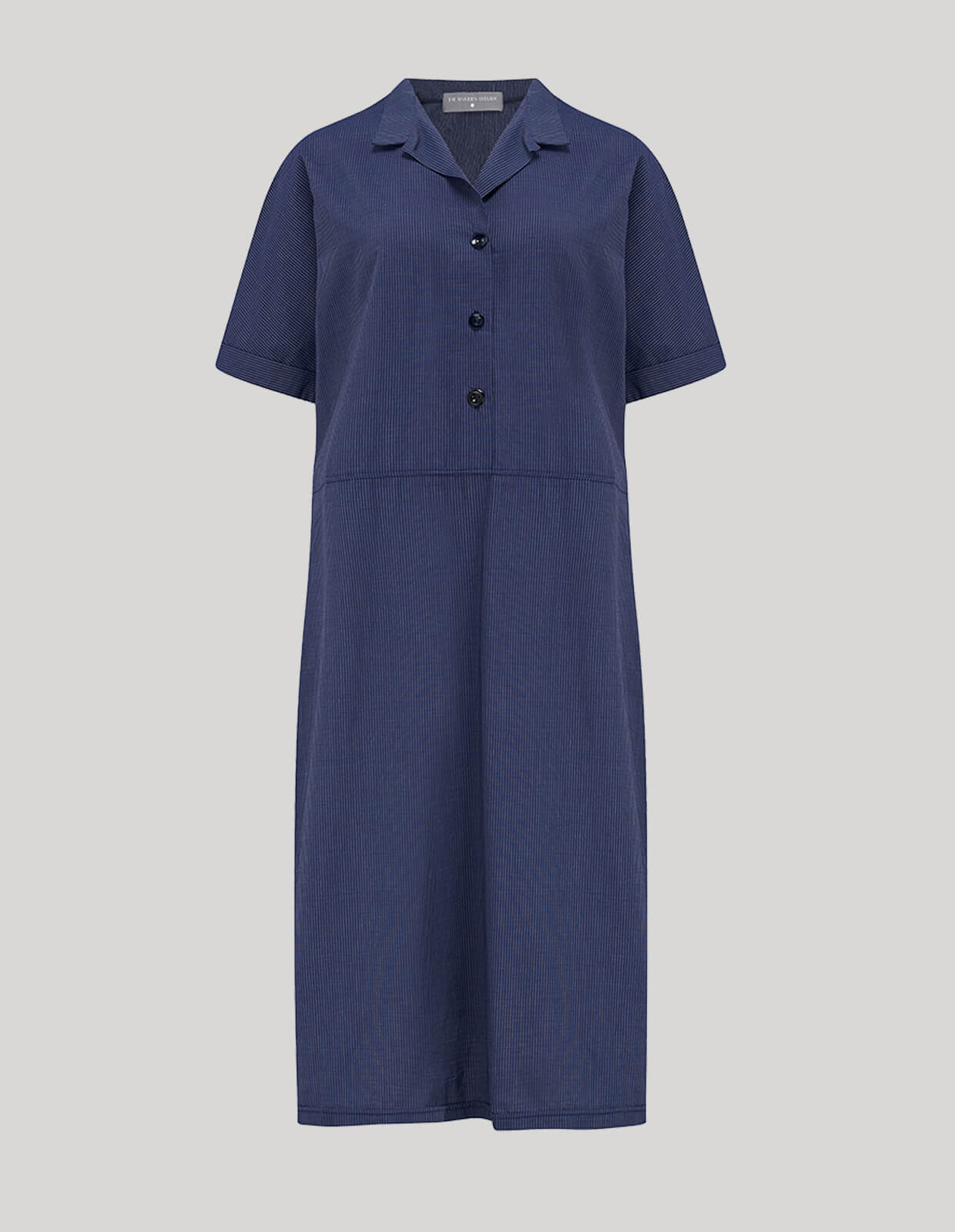 The Maker's Atelier Flip Collar Shirt Dress