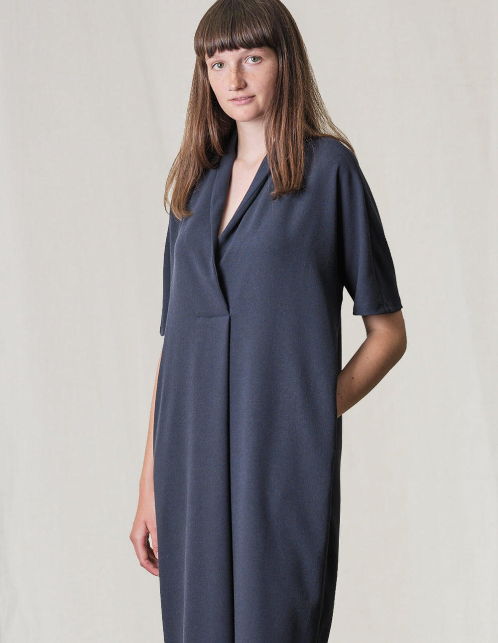 The Maker's Atelier Shawl Collar Dress