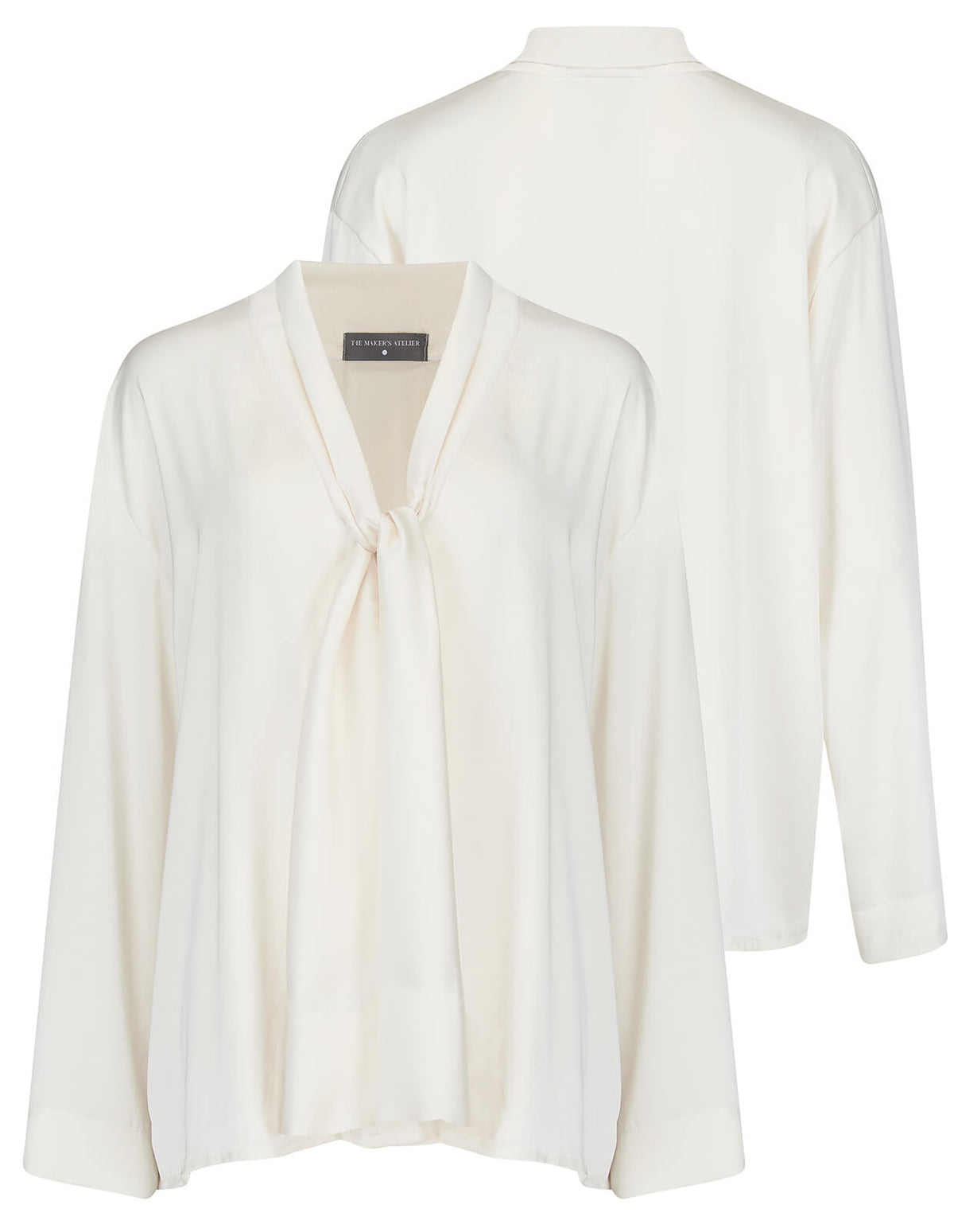 The Editor Tie Cuff Blouse