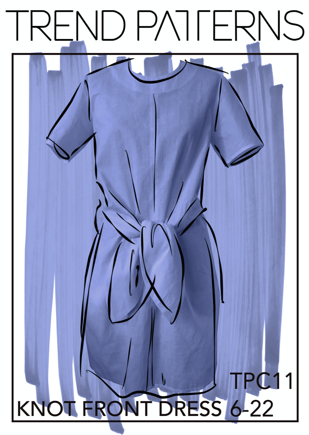 Trend Patterns TPC11 Knot Front Dress