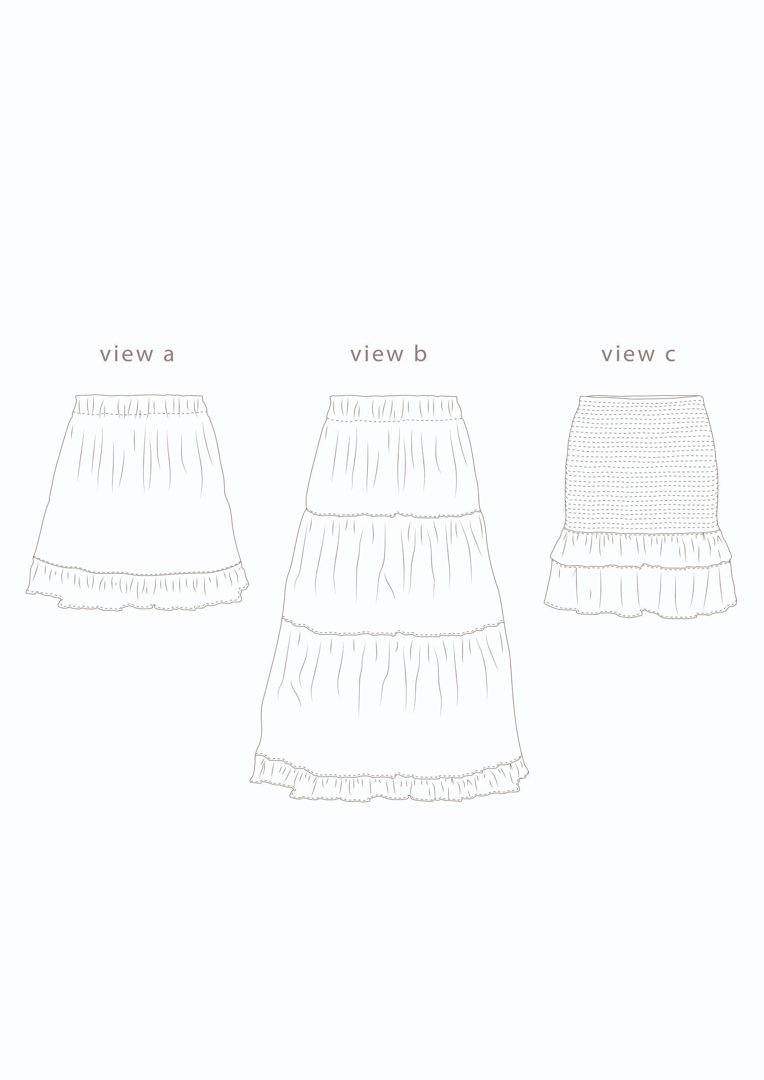 Common Stitch Fawn Skirt Set