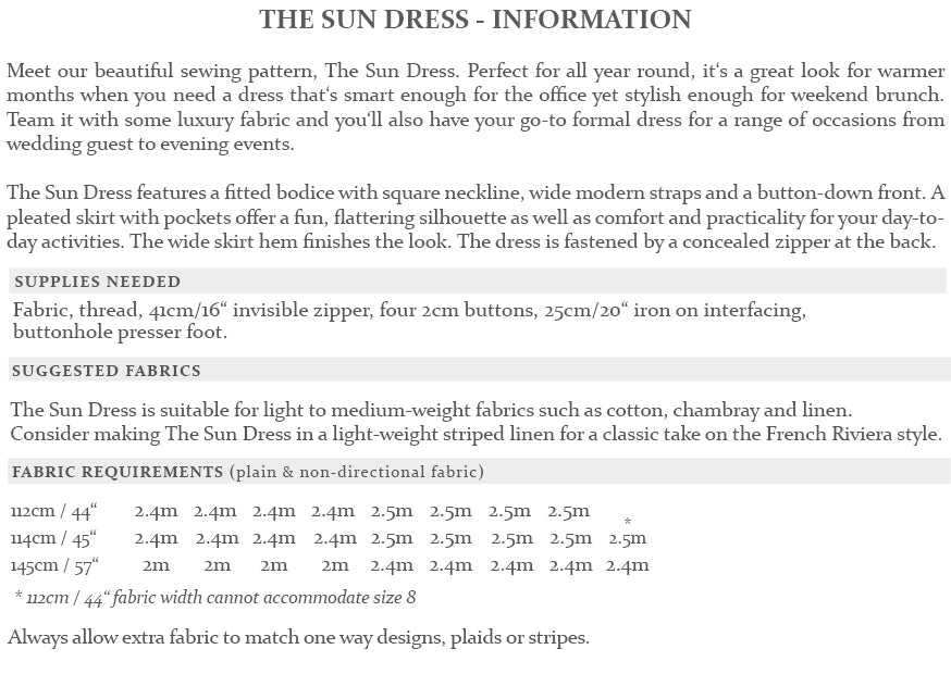 The Avid Seamstress Sun Dress