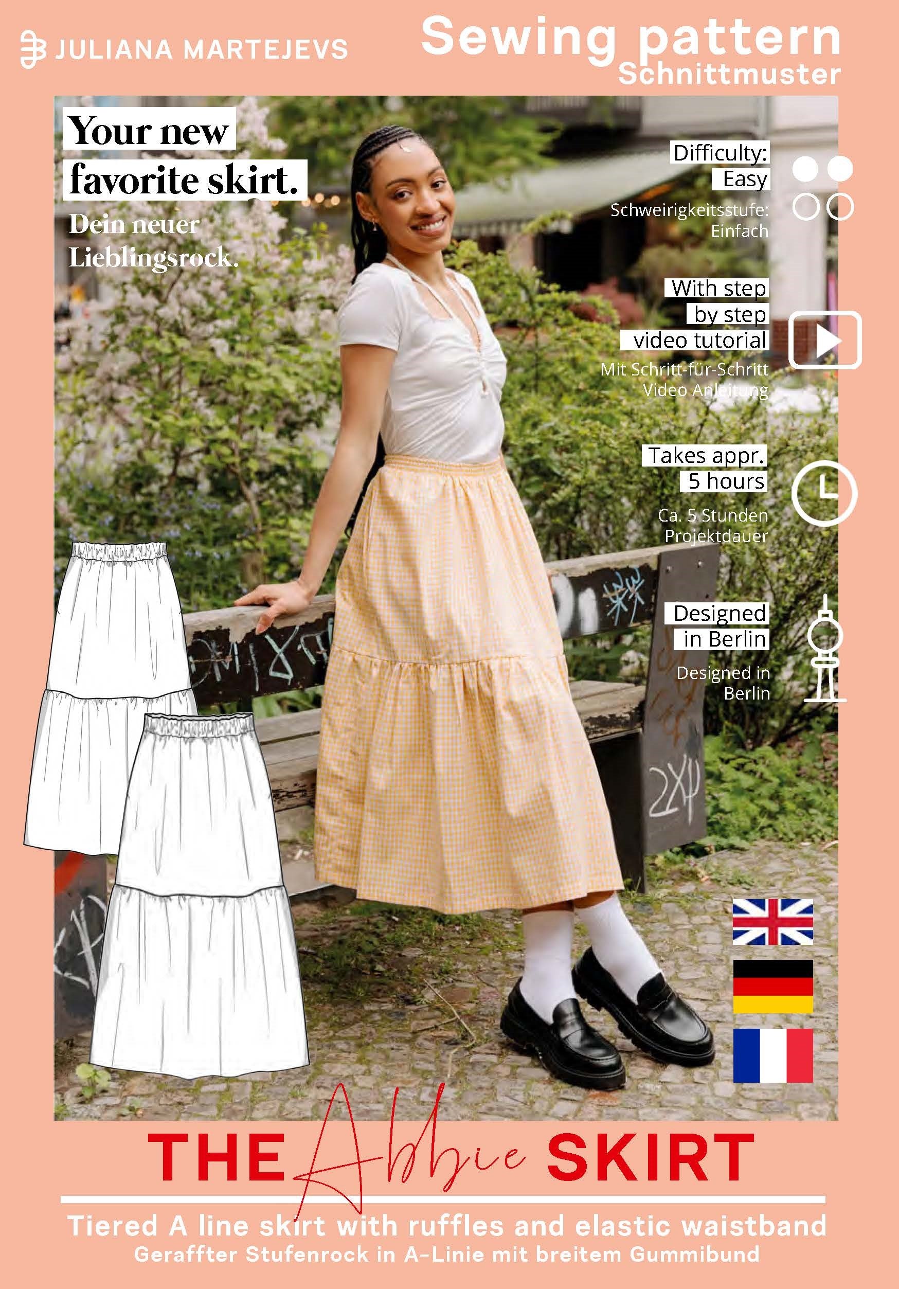 JULIANA MARTEJEVS Abbie Skirt – The Fold Line