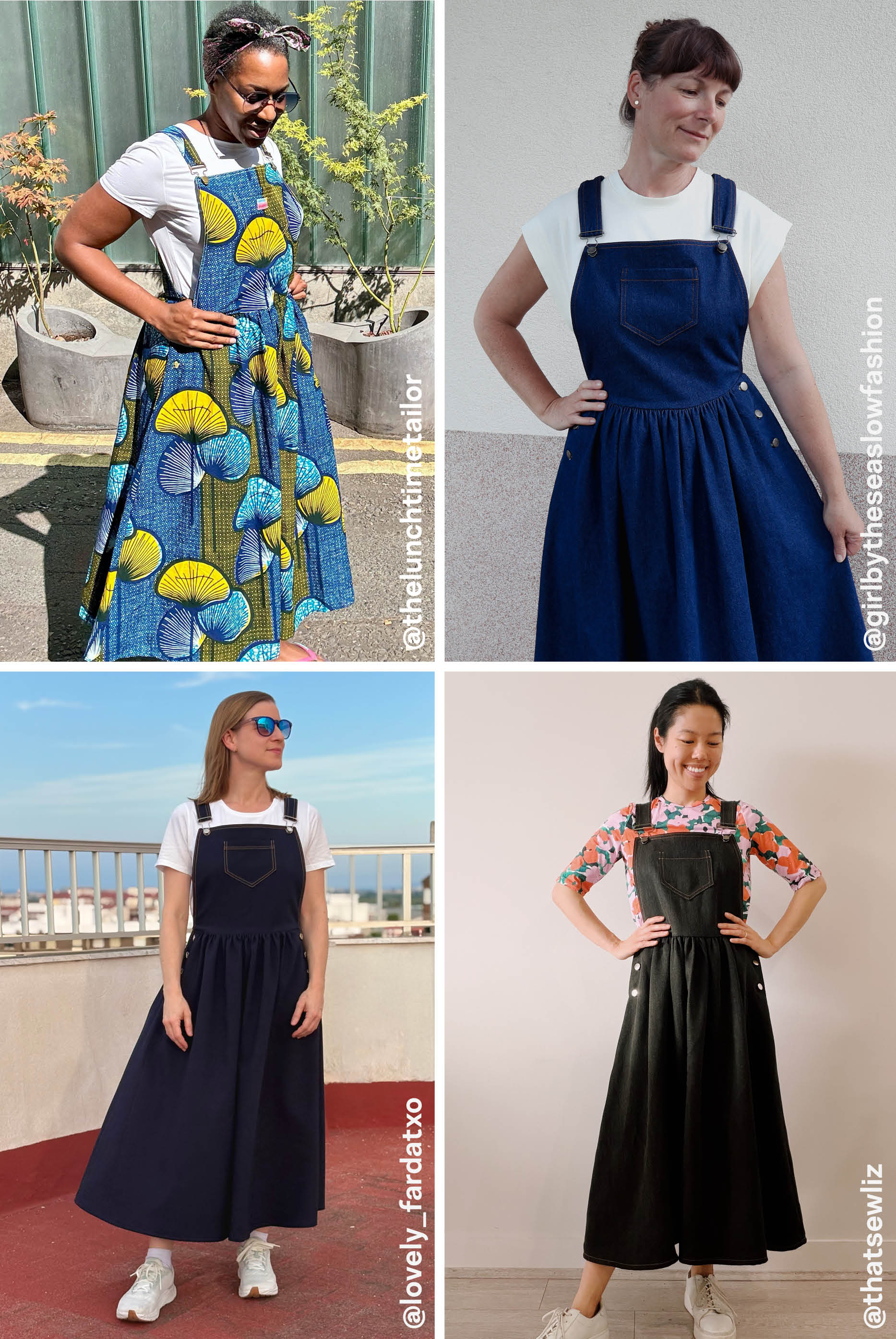 JULIANA MARTEJEVS Kylie Dungaree Dress