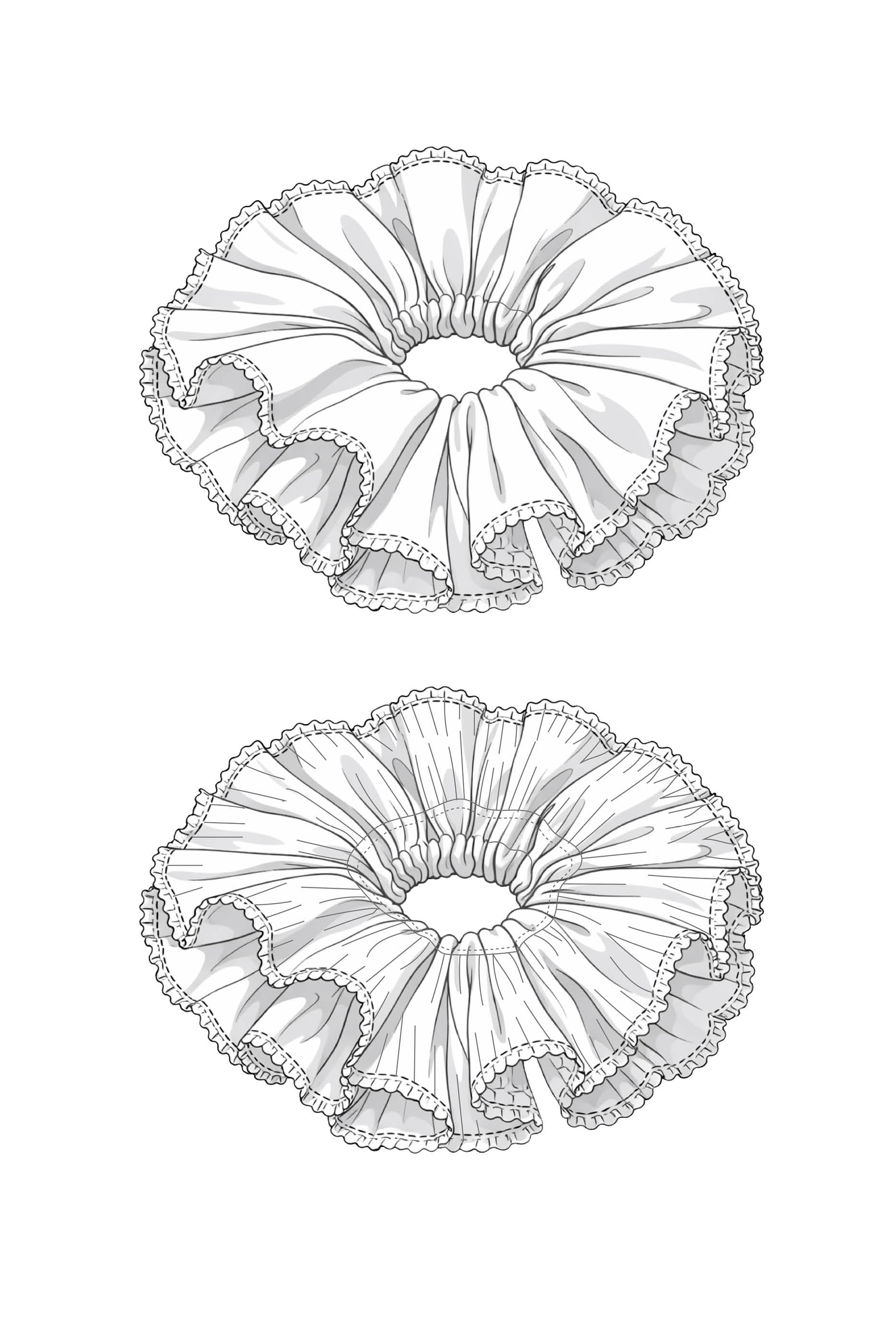 JULIANA MARTEJEVS Ruffle Scrunchie PDF