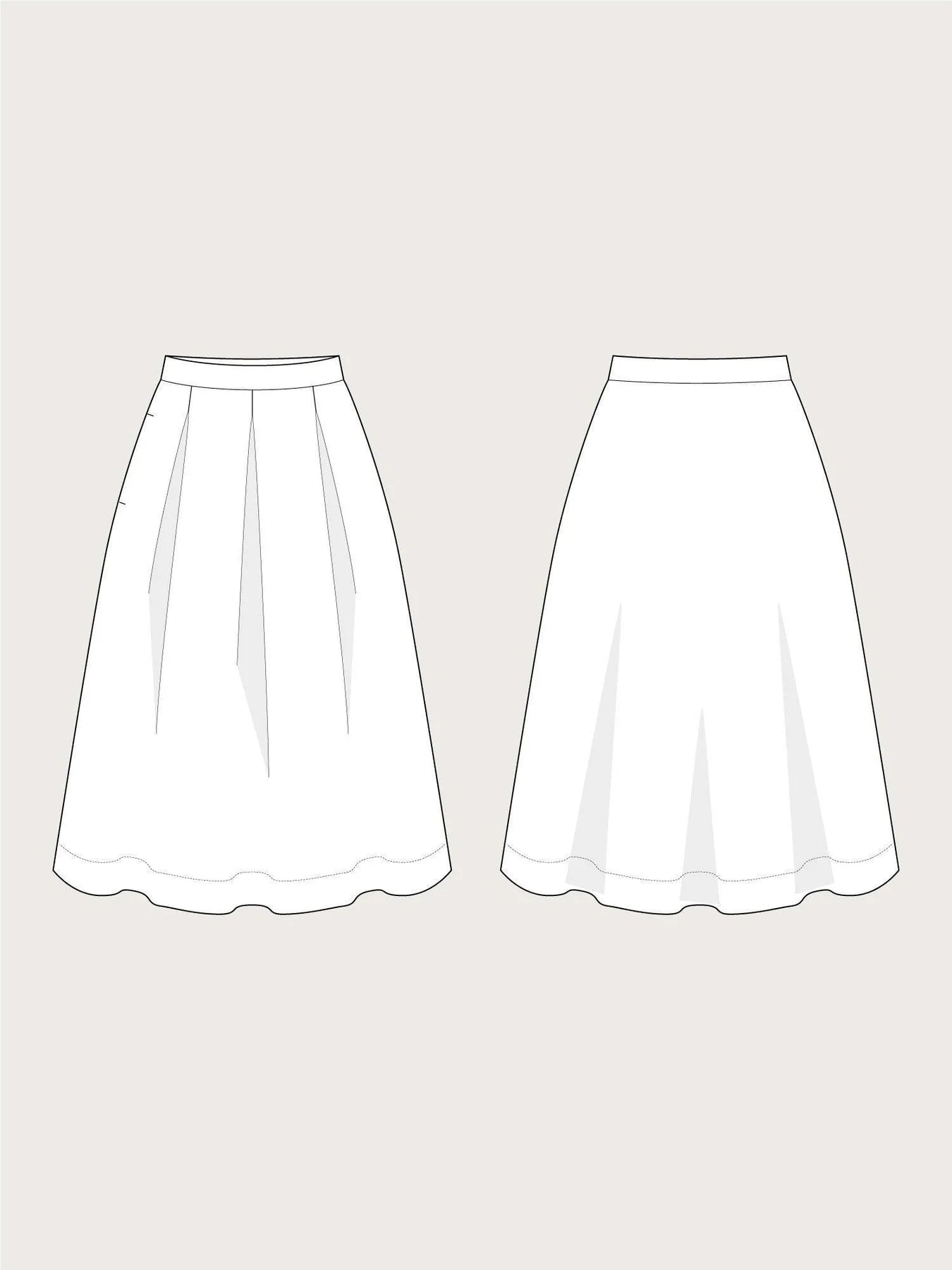 The Assembly Line Three Pleat Skirt