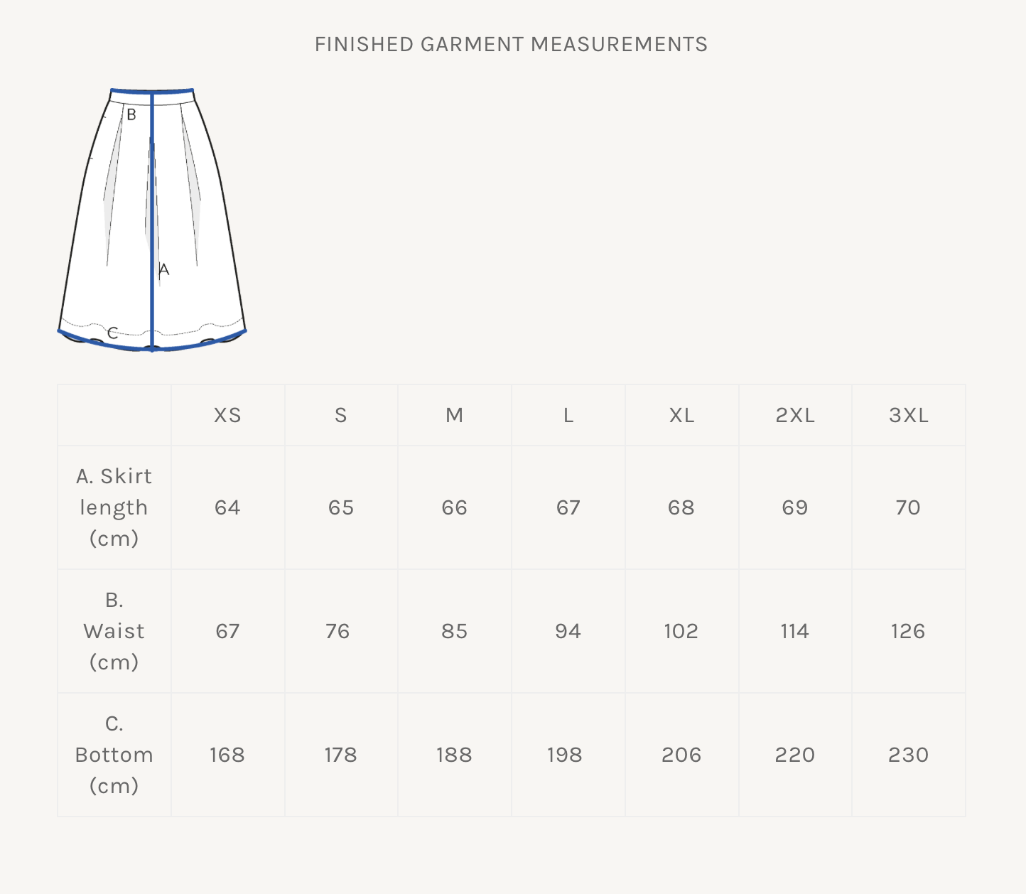 The Assembly Line Three Pleat Skirt