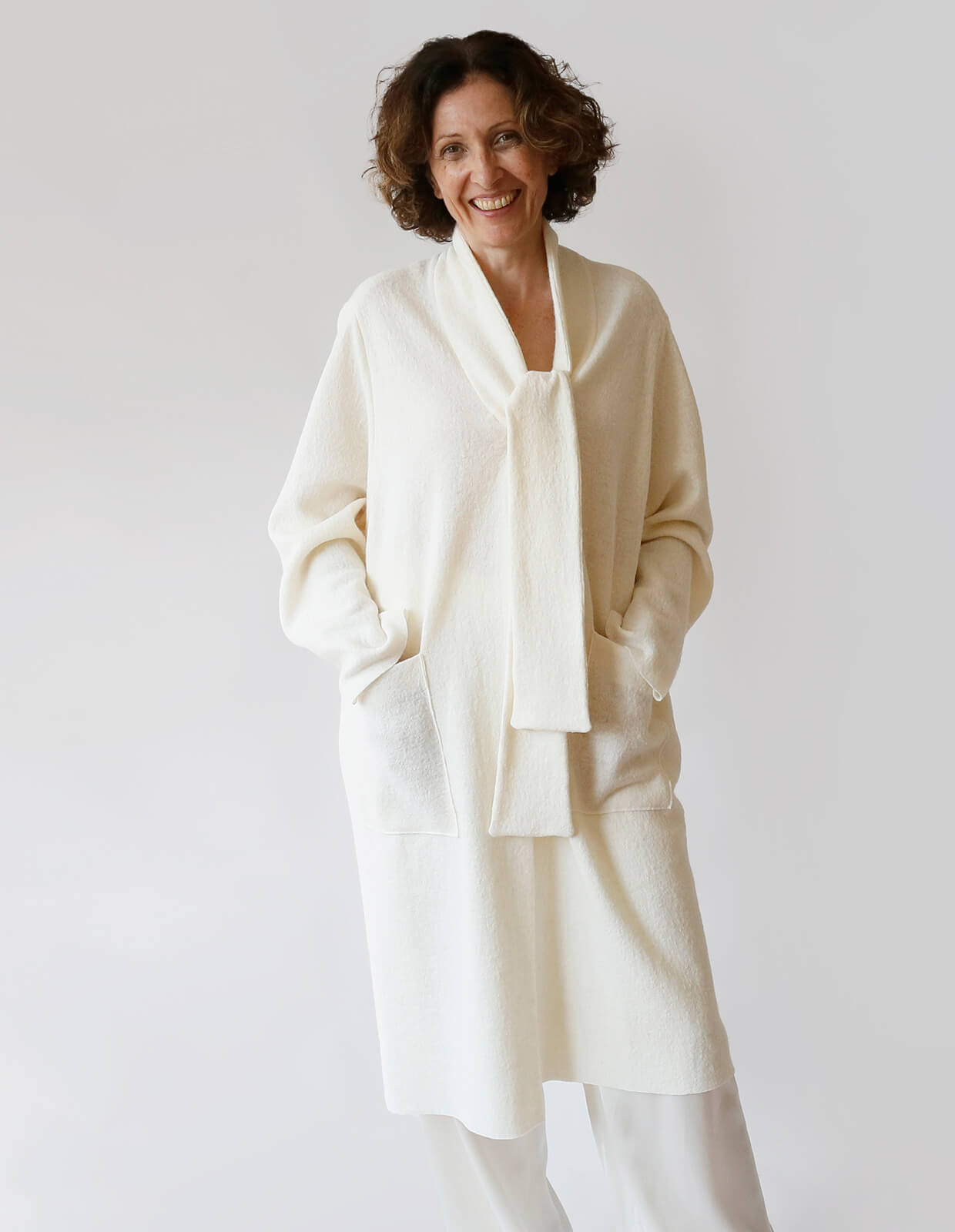 The Maker's Atelier Tie Front Cardigan Coat