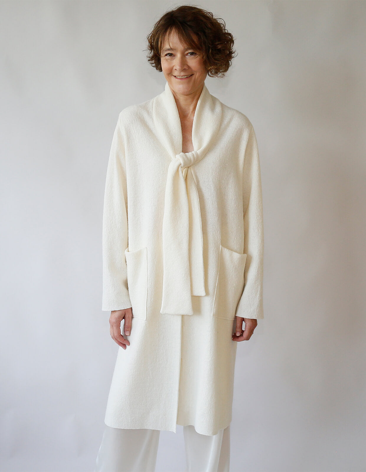 The Maker's Atelier Tie Front Cardigan Coat