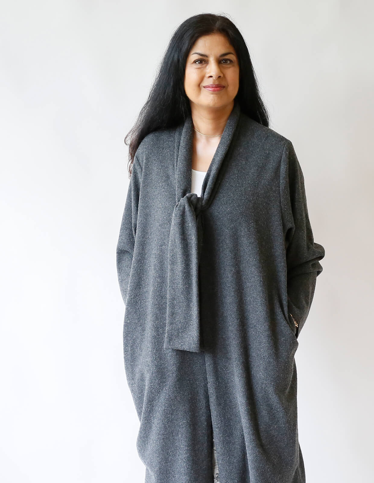 The Maker's Atelier Tie Front Cardigan Coat