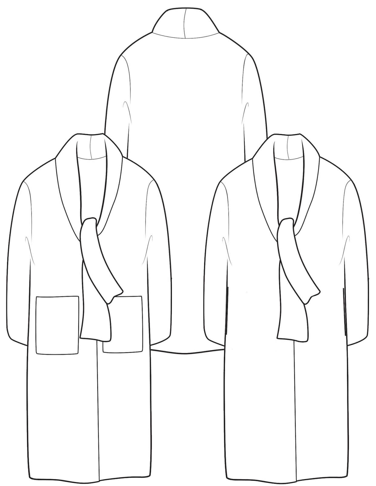 The Maker's Atelier Tie Front Cardigan Coat