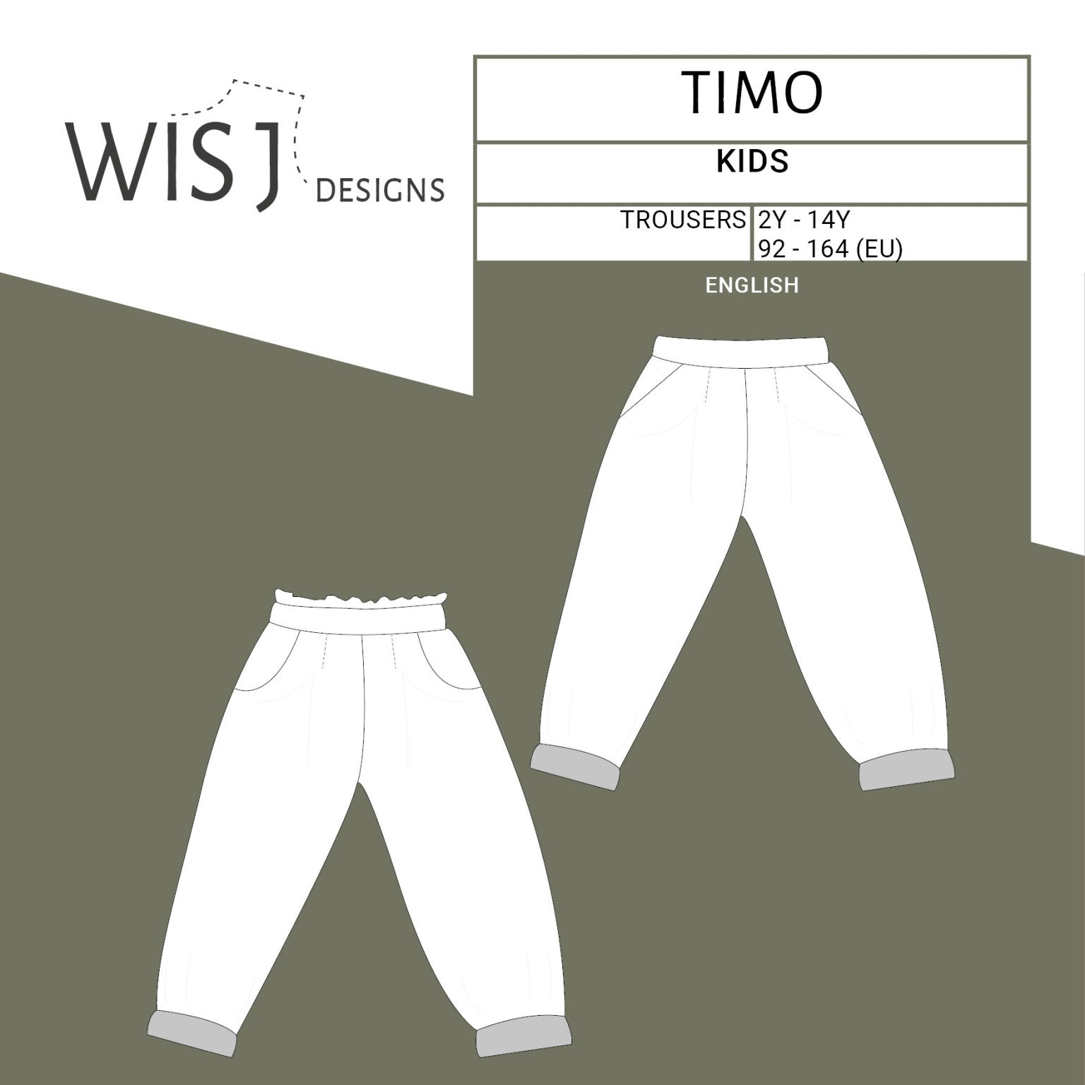 WISJ Designs Child/Teen Timo Trousers