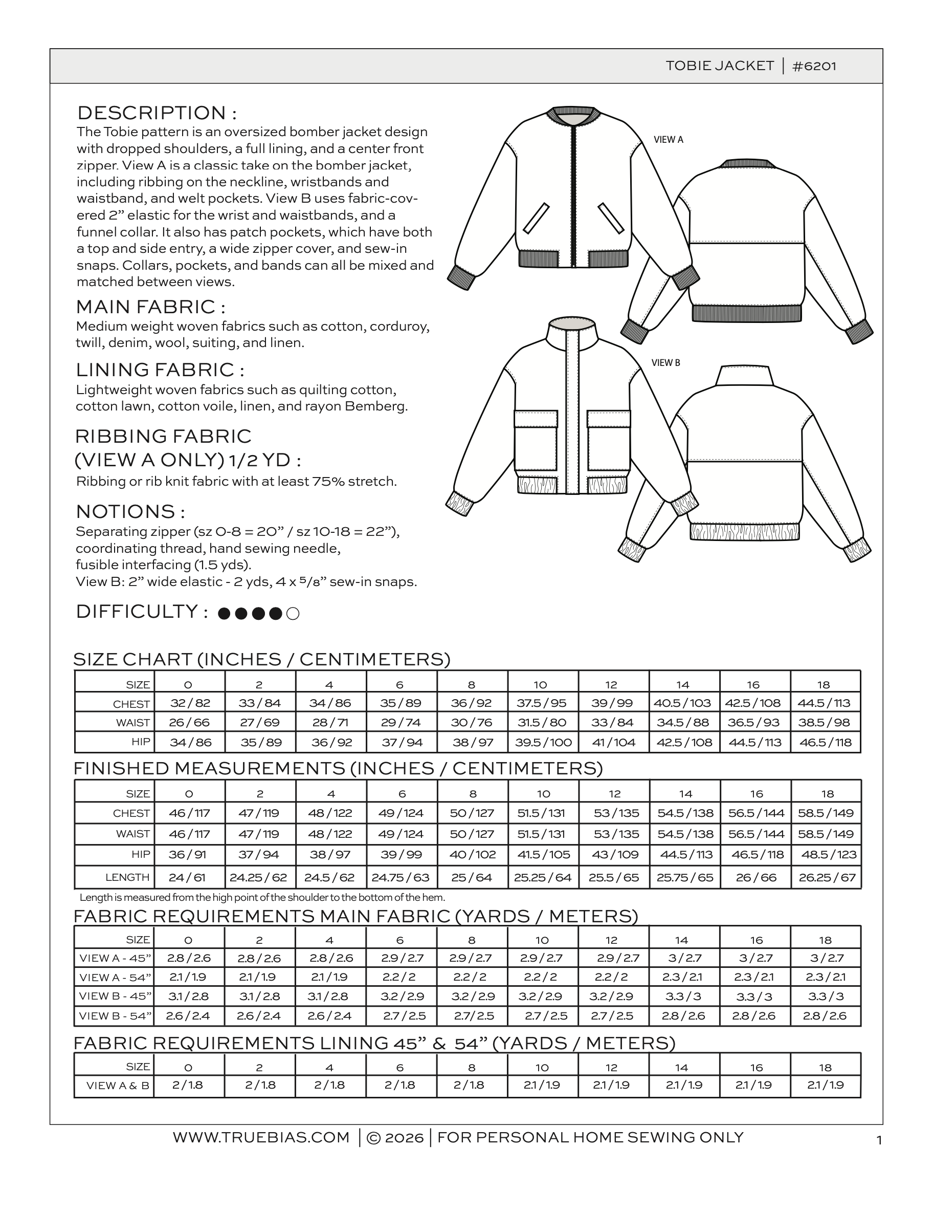 True Bias Tobie Jacket