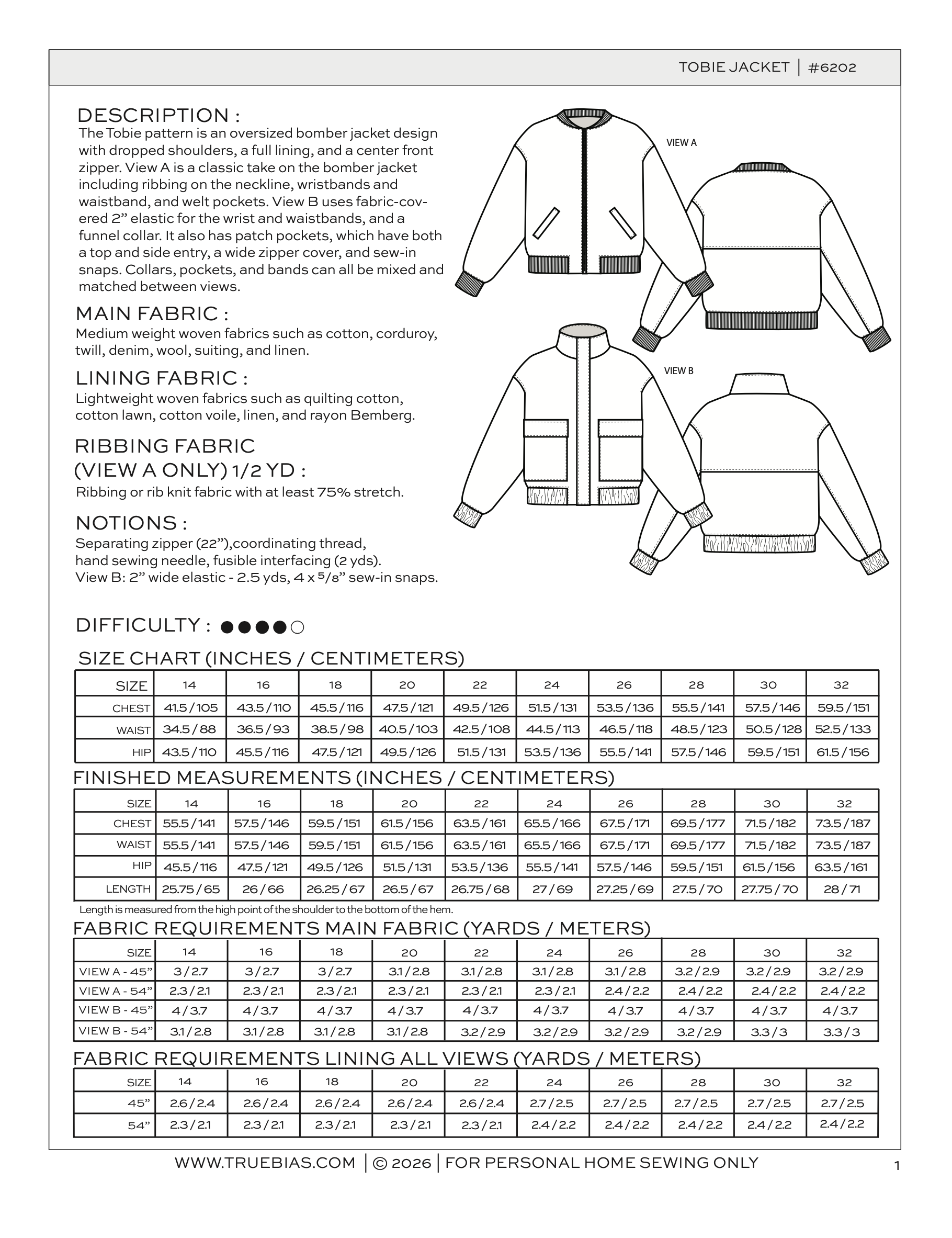 True Bias Tobie Jacket