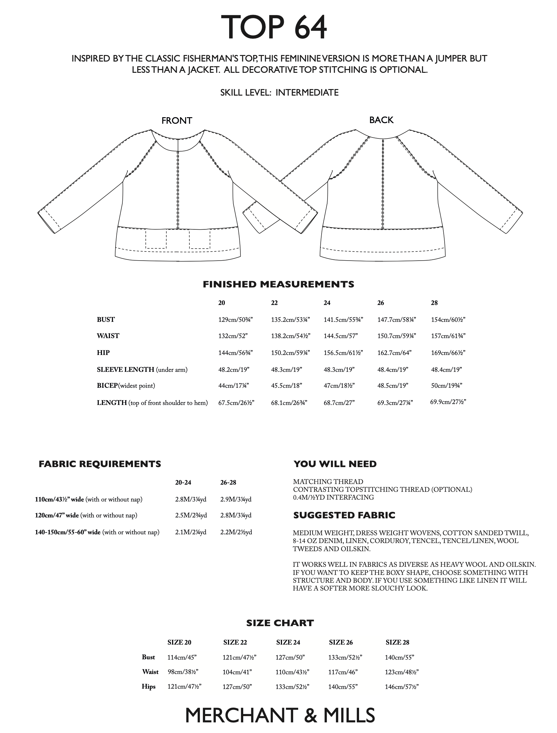 Merchant & Mills Top 64