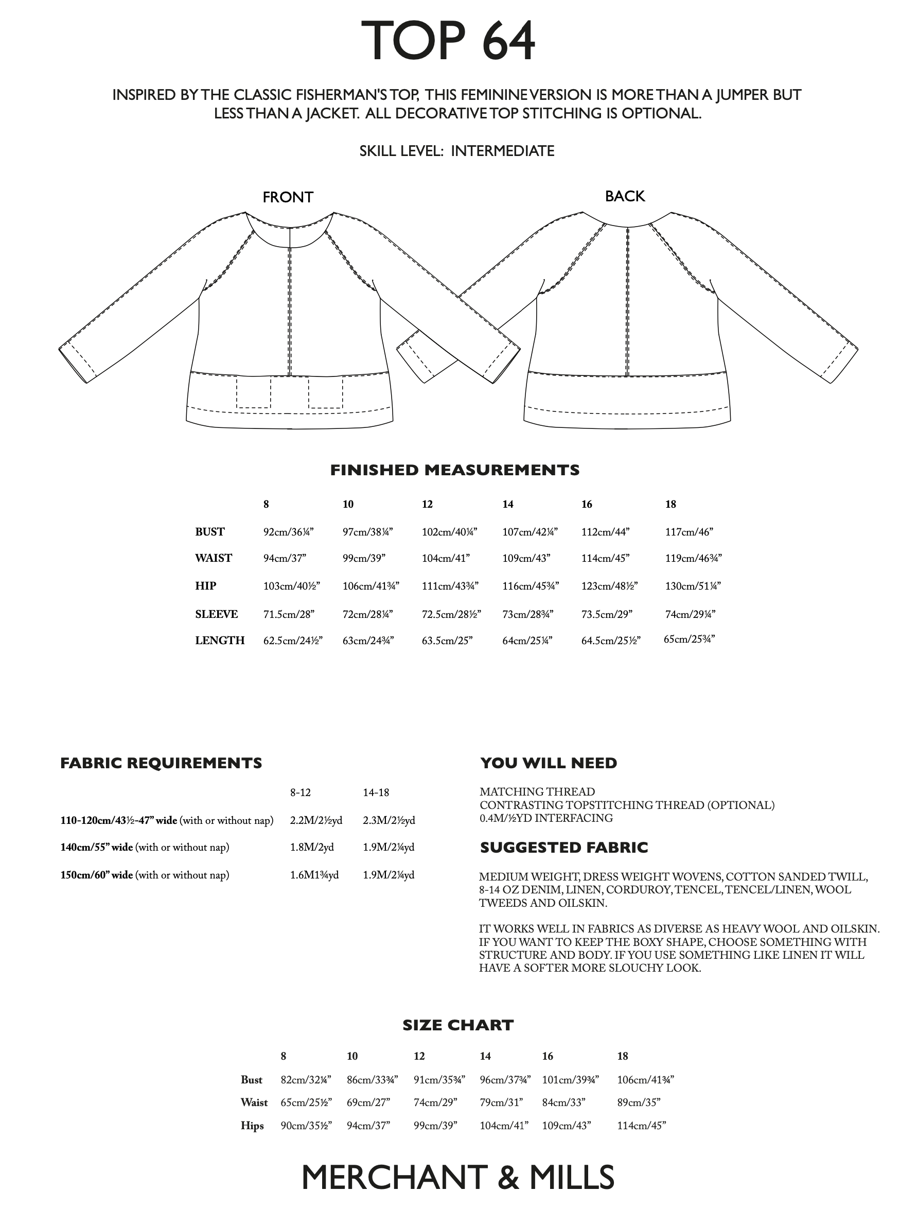 Merchant & Mills Top 64