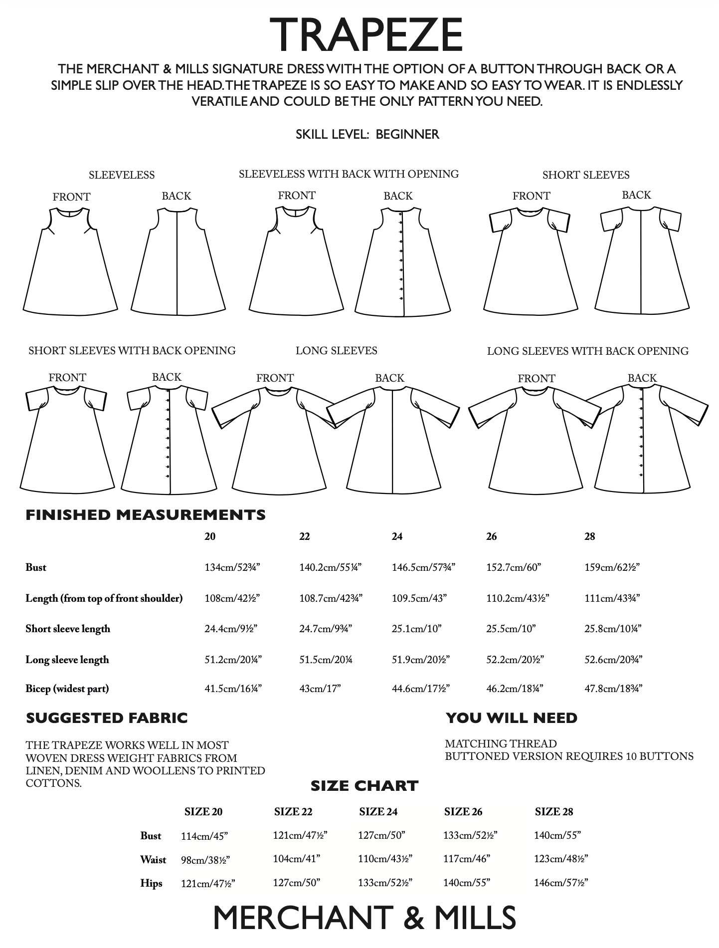 Merchant & Mills Trapeze Dress