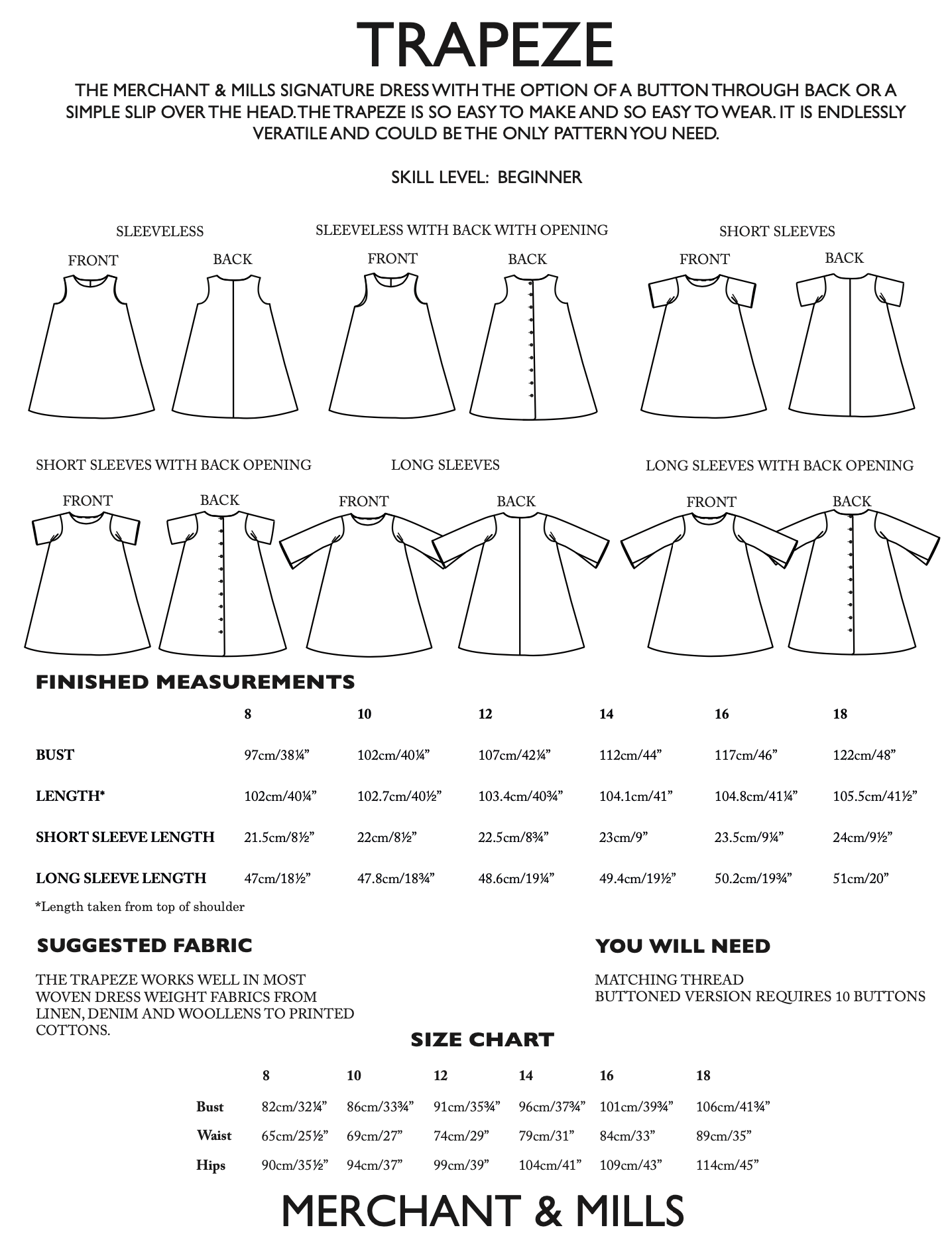 Merchant & Mills Trapeze Dress
