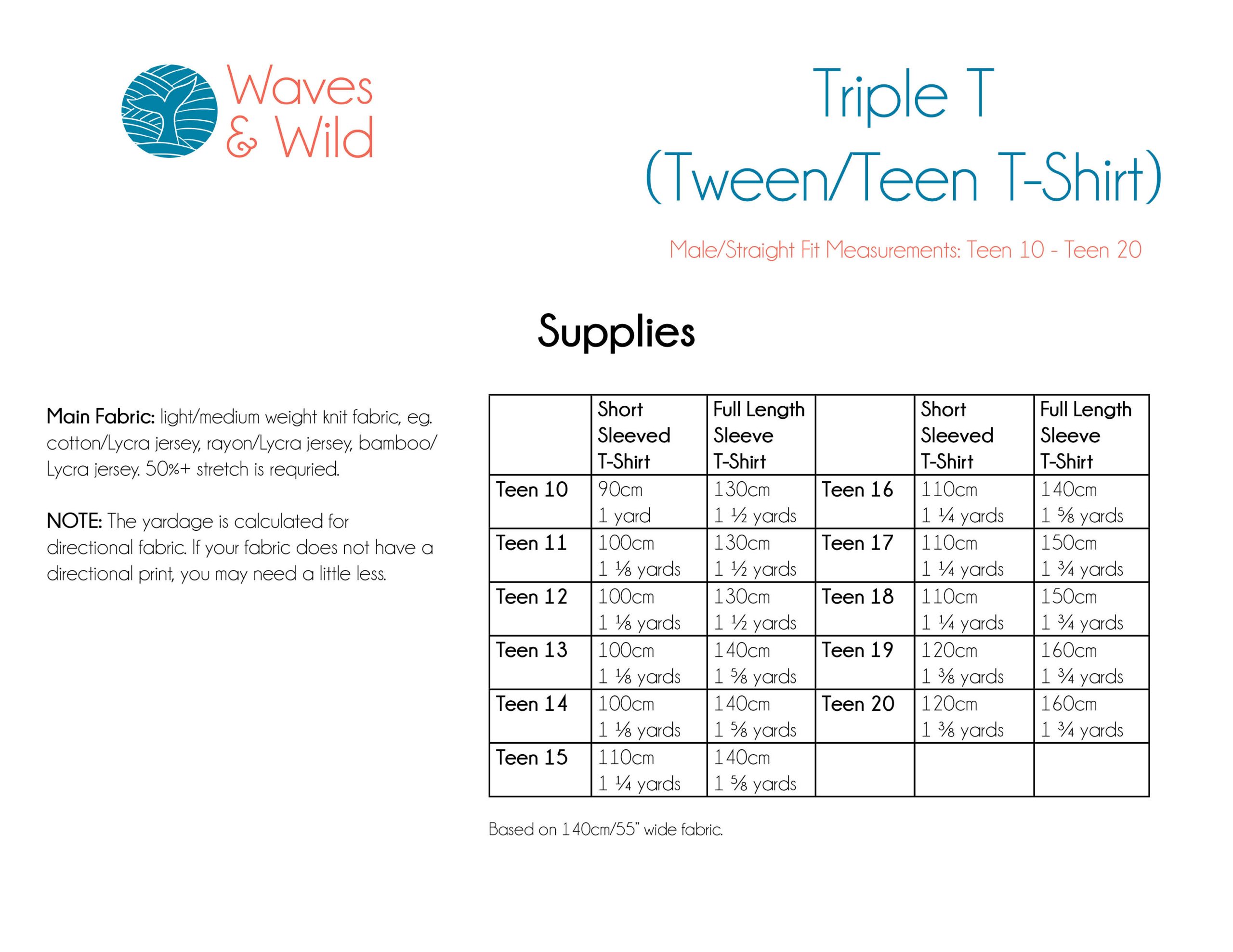 Waves & Wild Teen Boys' Triple T T-shirt