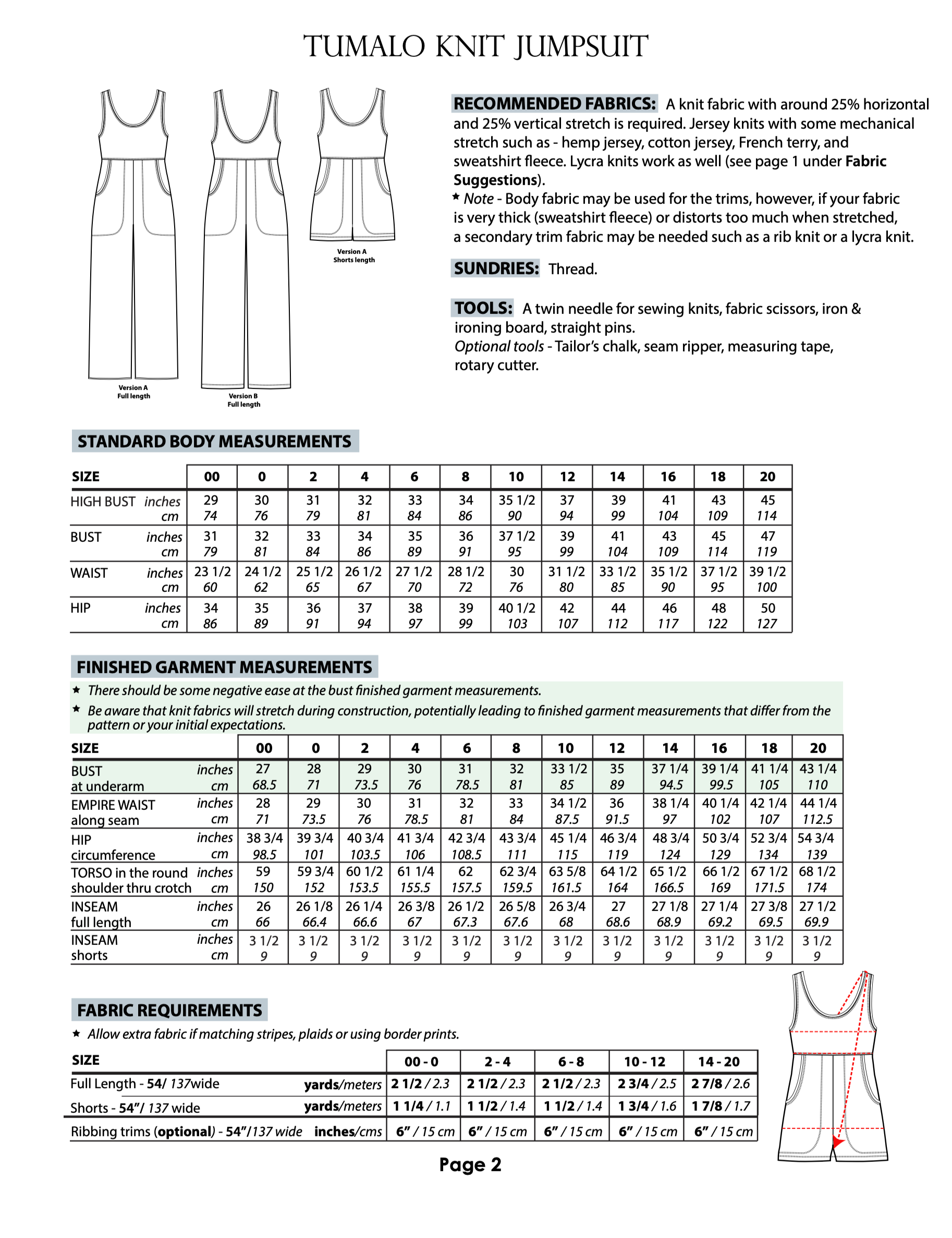 Sew House Seven Tumalo Knit Jumpsuit