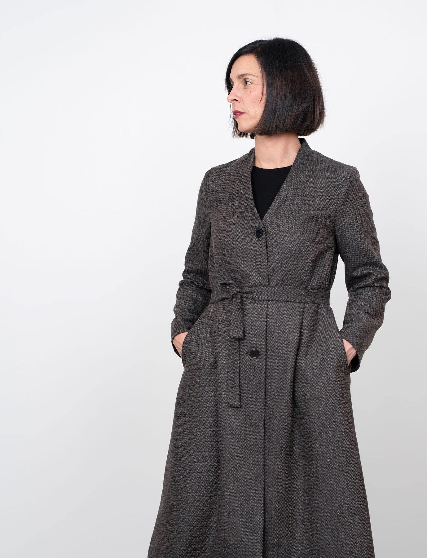 The Assembly Line V-neck Coat The Fold Line The Assembly Line V-neck Coat The Fold Line