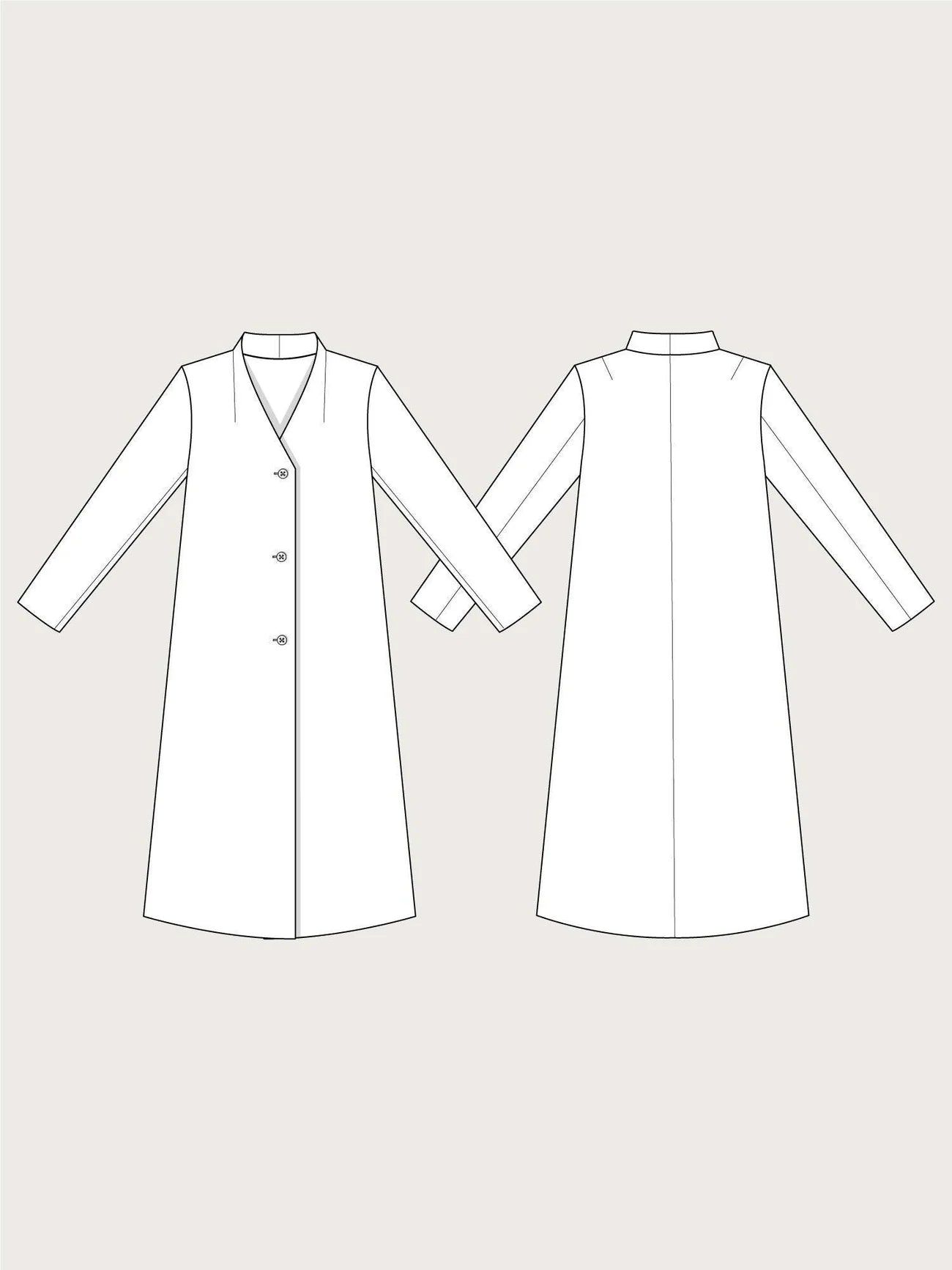 The Assembly Line V-neck Coat