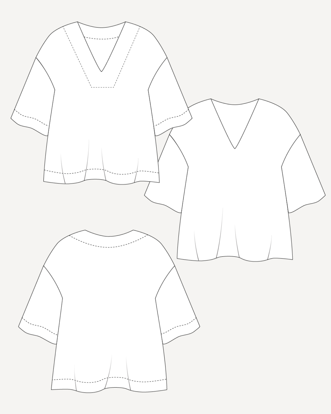 The Avid Seamstress V-neck Top