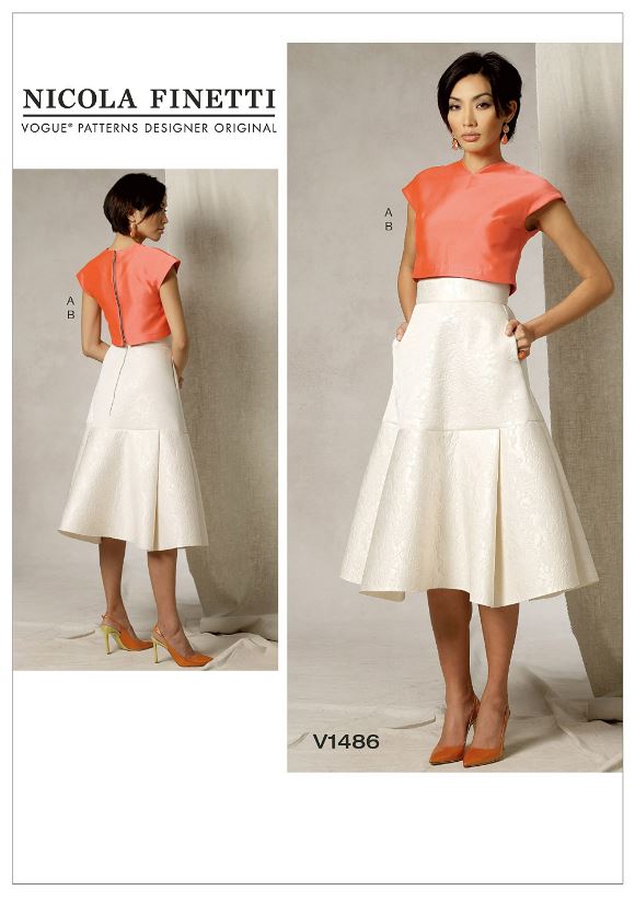 Vogue Top and Skirt V1486